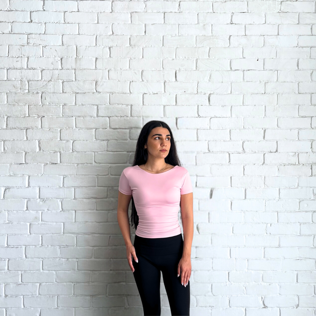 BACKLESS ROUND NECK