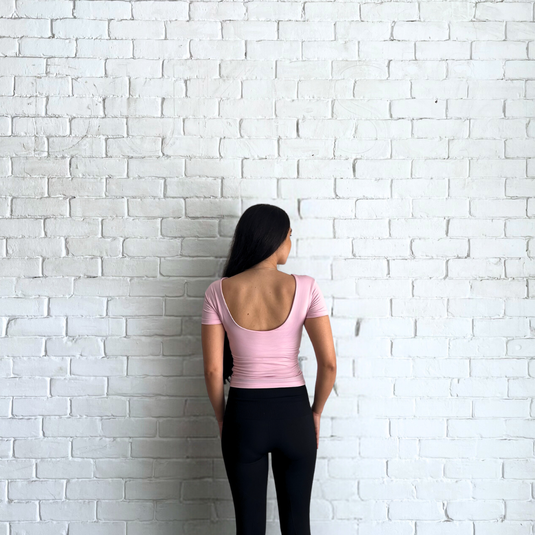BACKLESS ROUND NECK