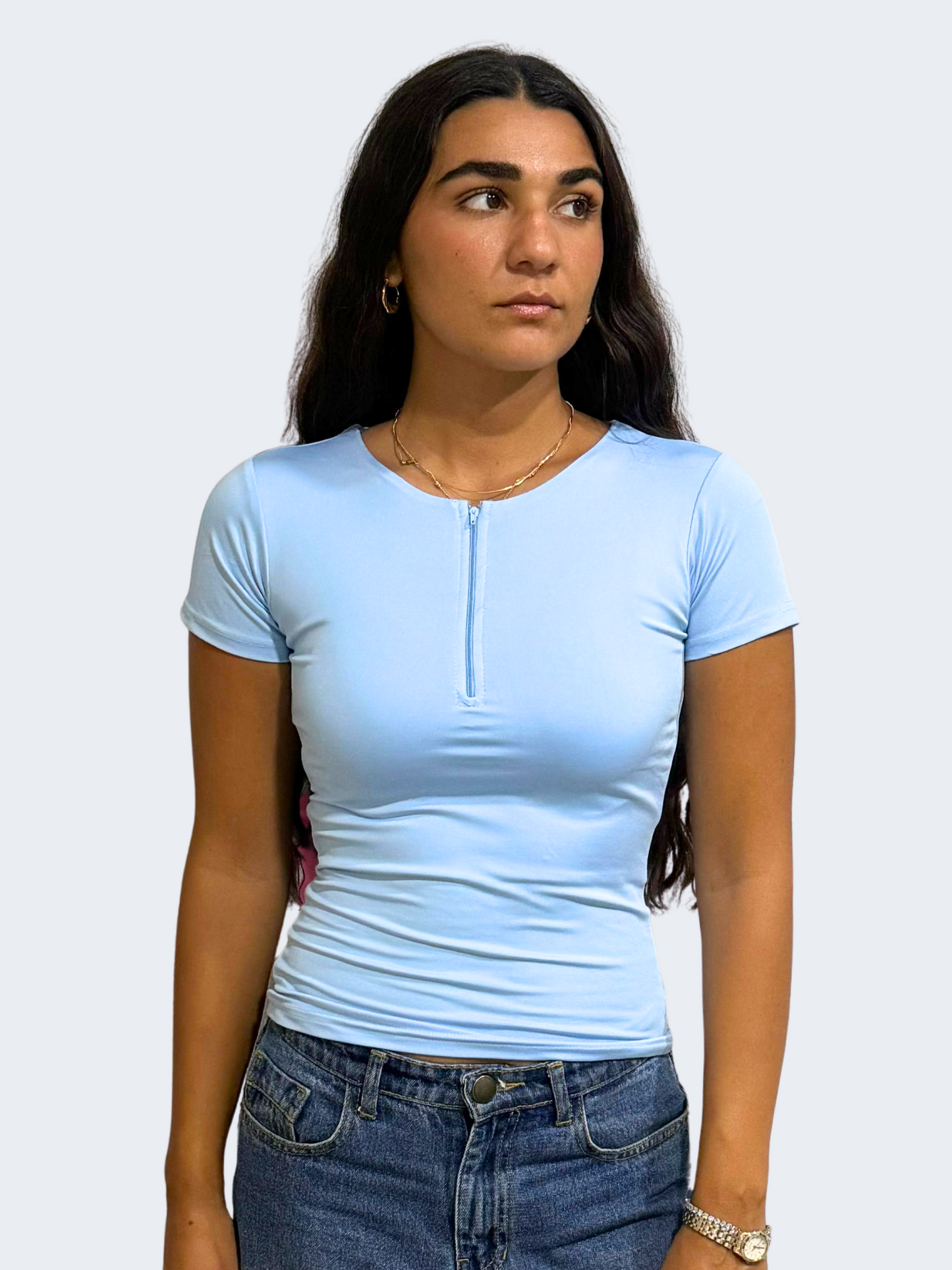 ZIPPER SHORT SLEEVE