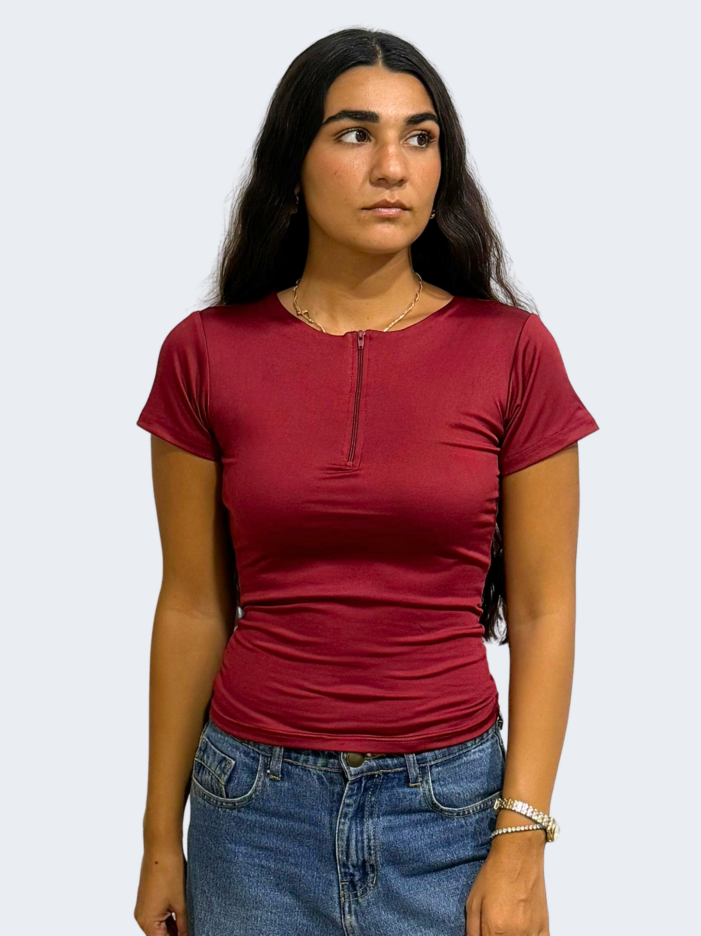 ZIPPER SHORT SLEEVE