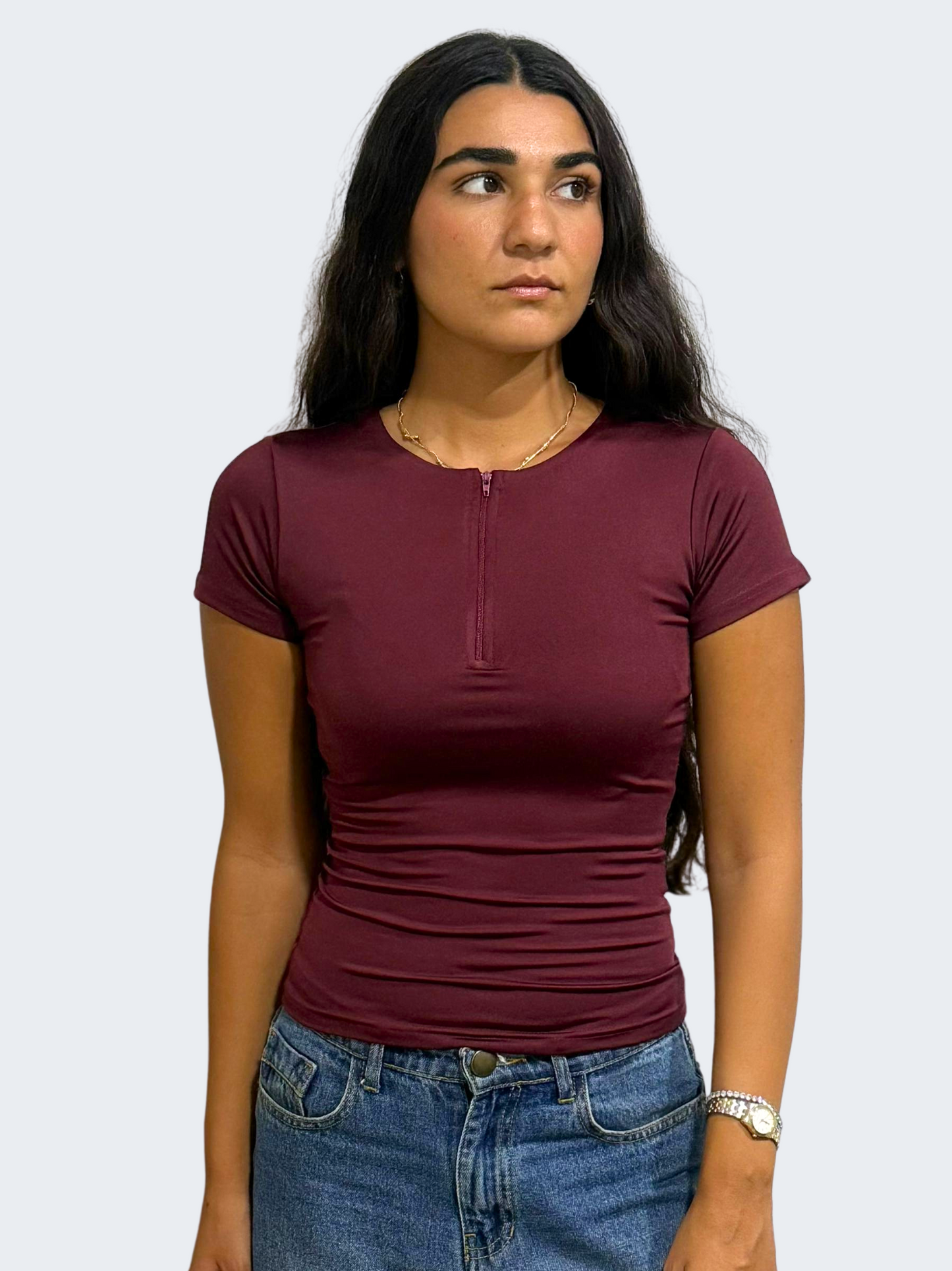 ZIPPER SHORT SLEEVE
