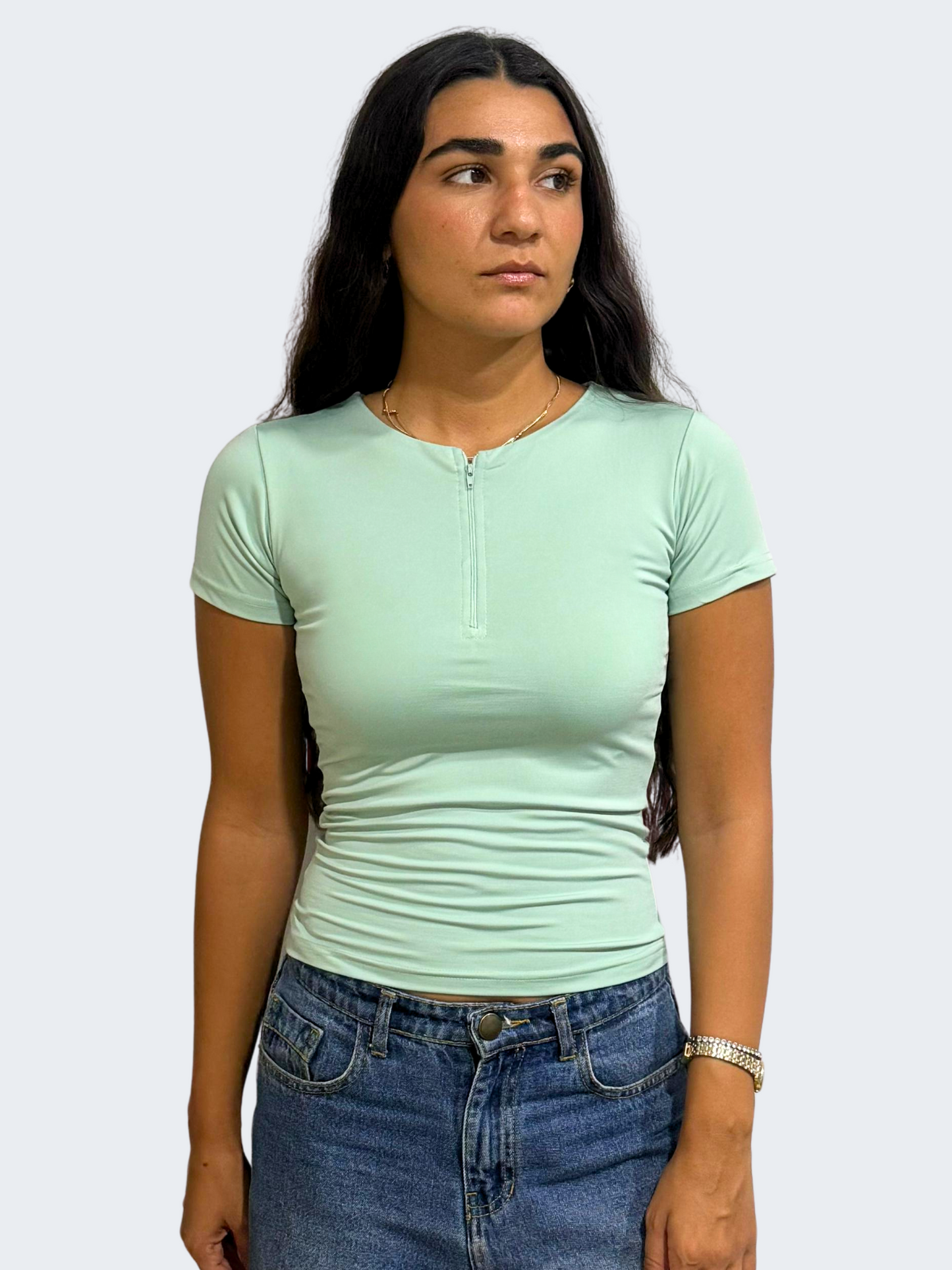 ZIPPER SHORT SLEEVE