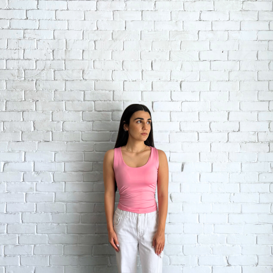 TANK TOP WIDE NECK ( COLORS )