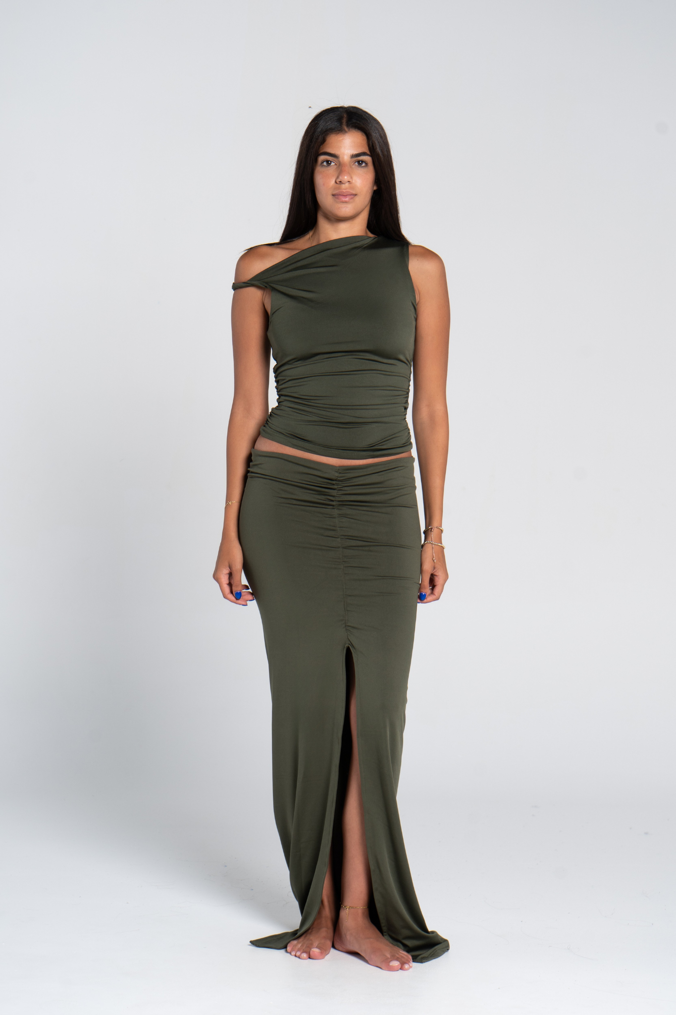 RUSHED TWISTED TOP