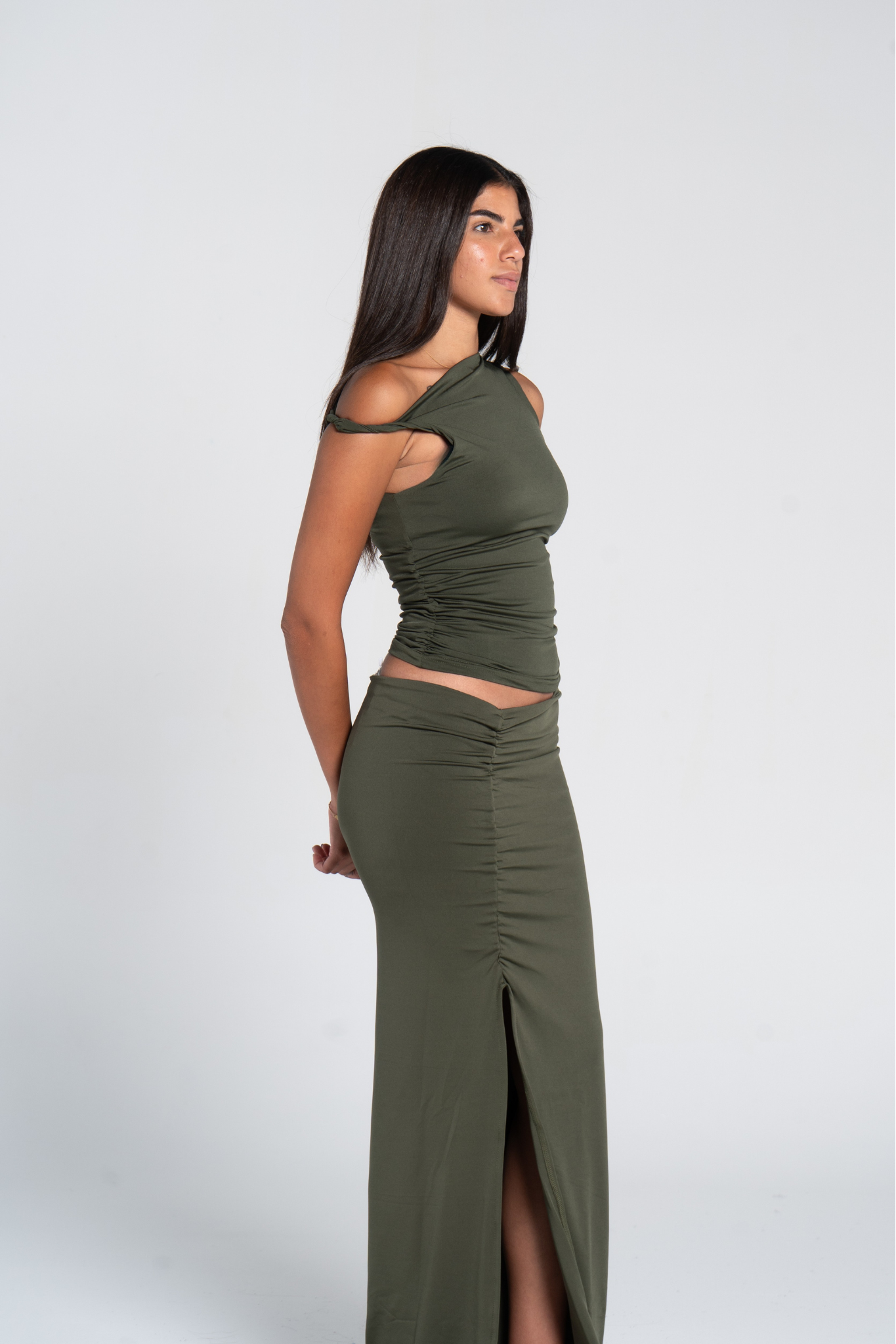 RUSHED TWISTED TOP