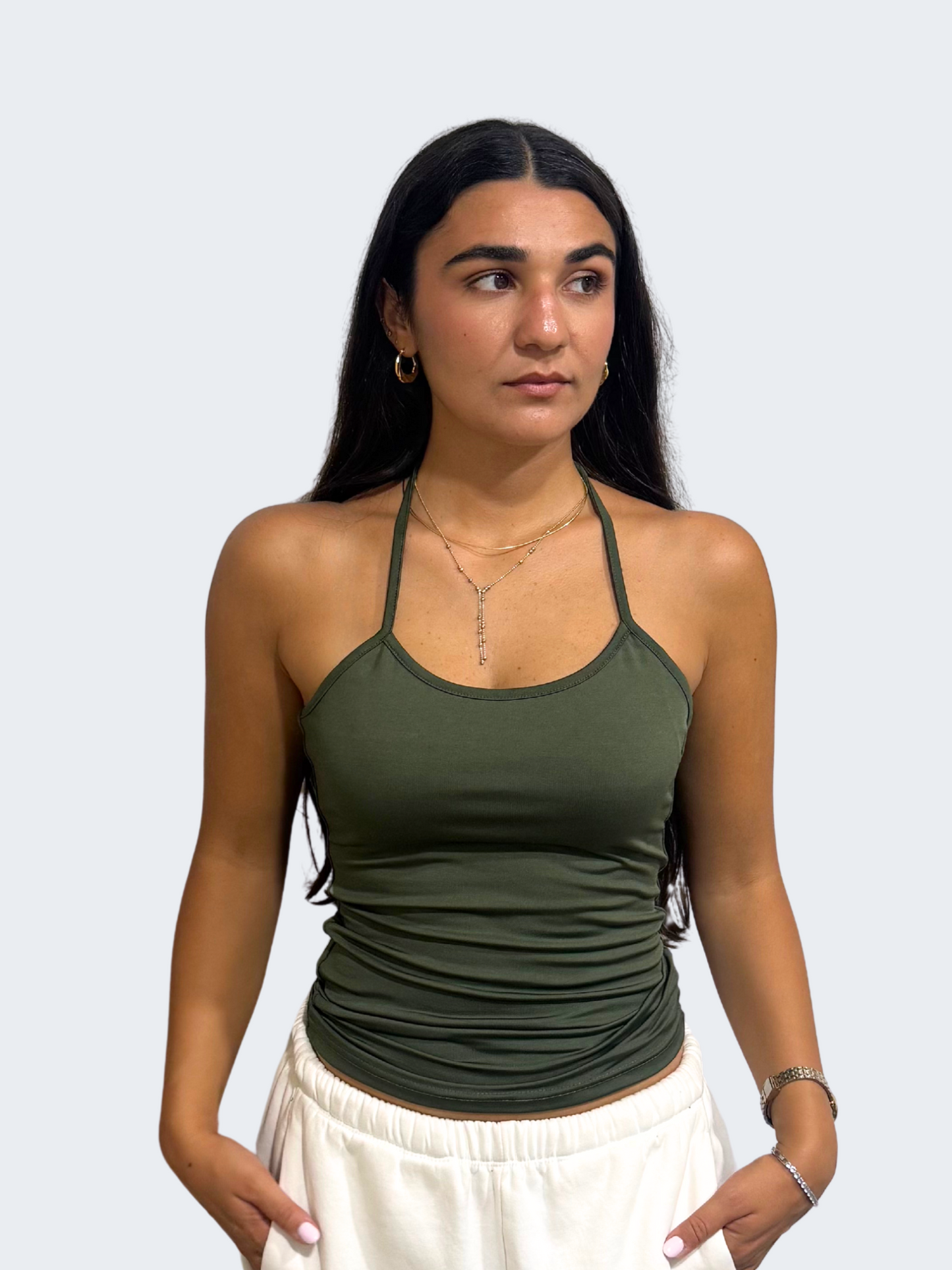 HALTER TIE TOP