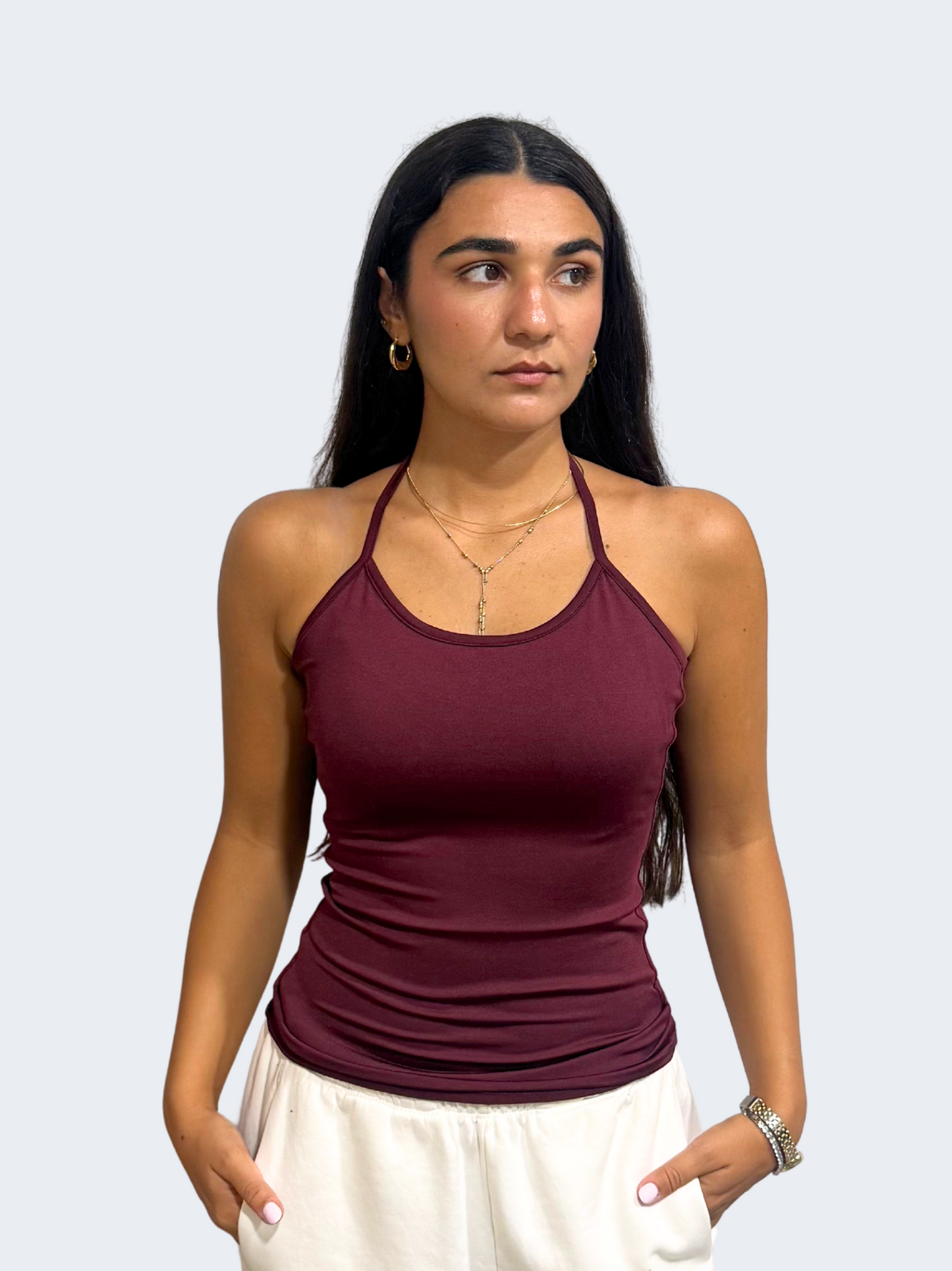 HALTER TIE TOP