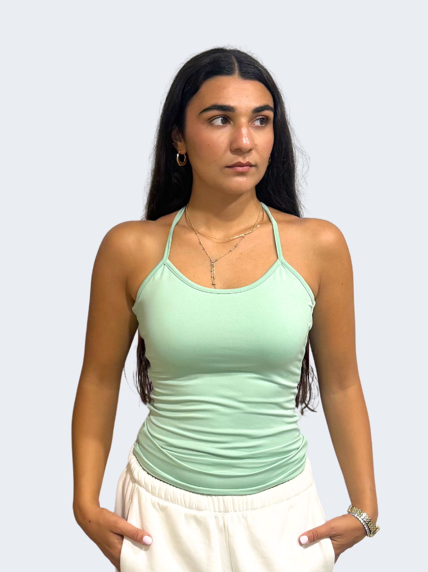 HALTER TIE TOP