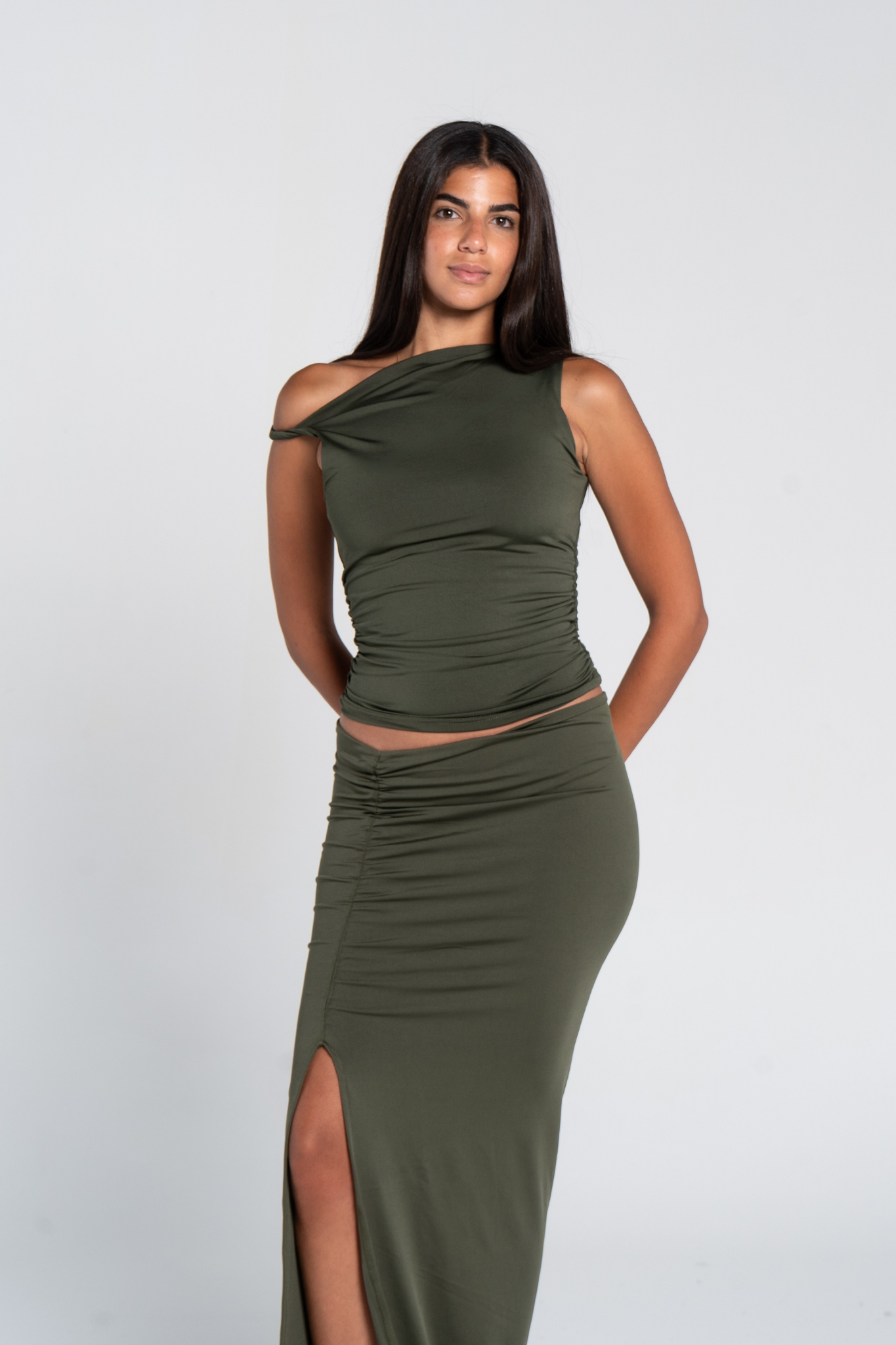 RUSHED TWISTED TOP