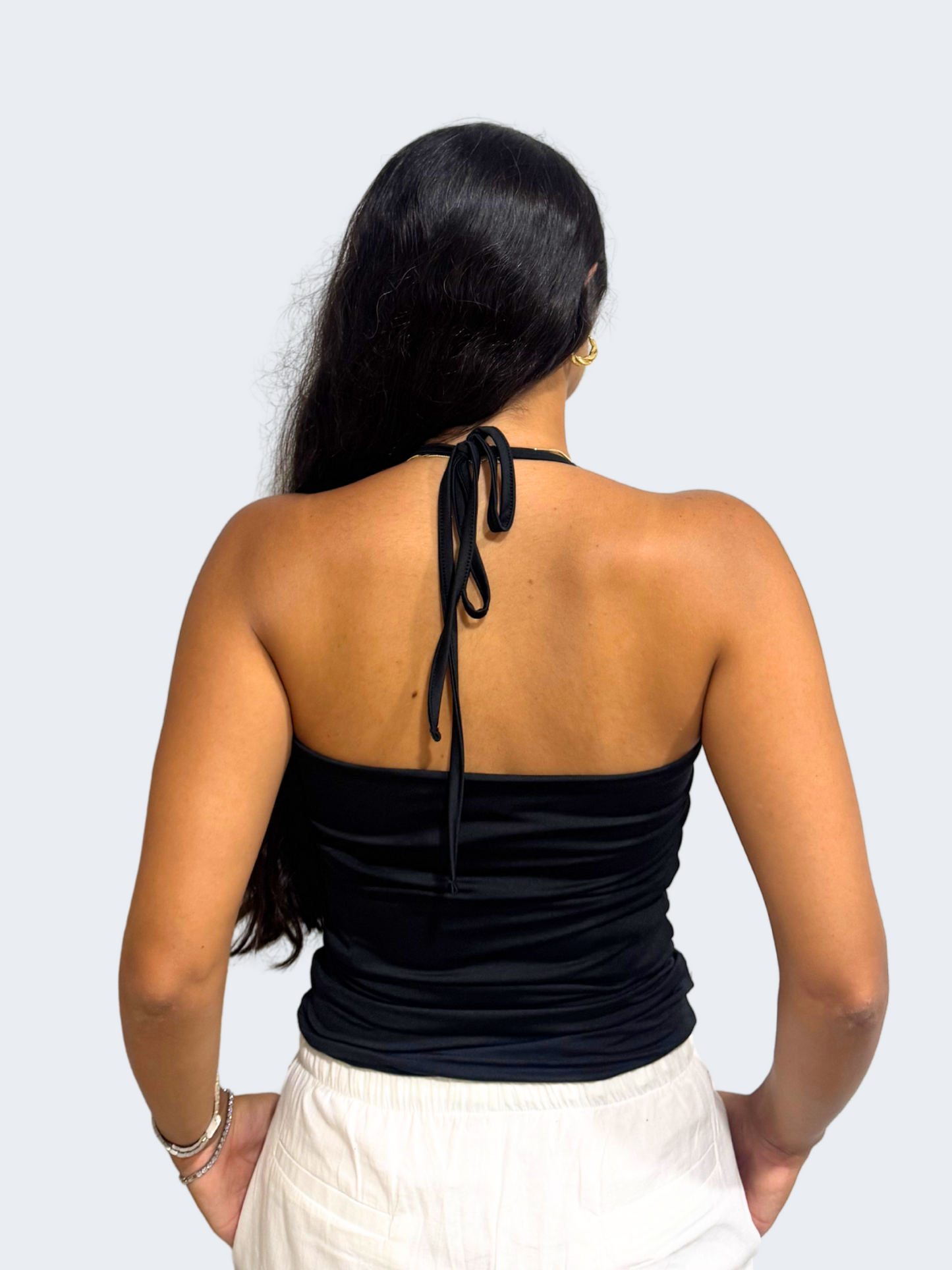 HALTER TIE TOP