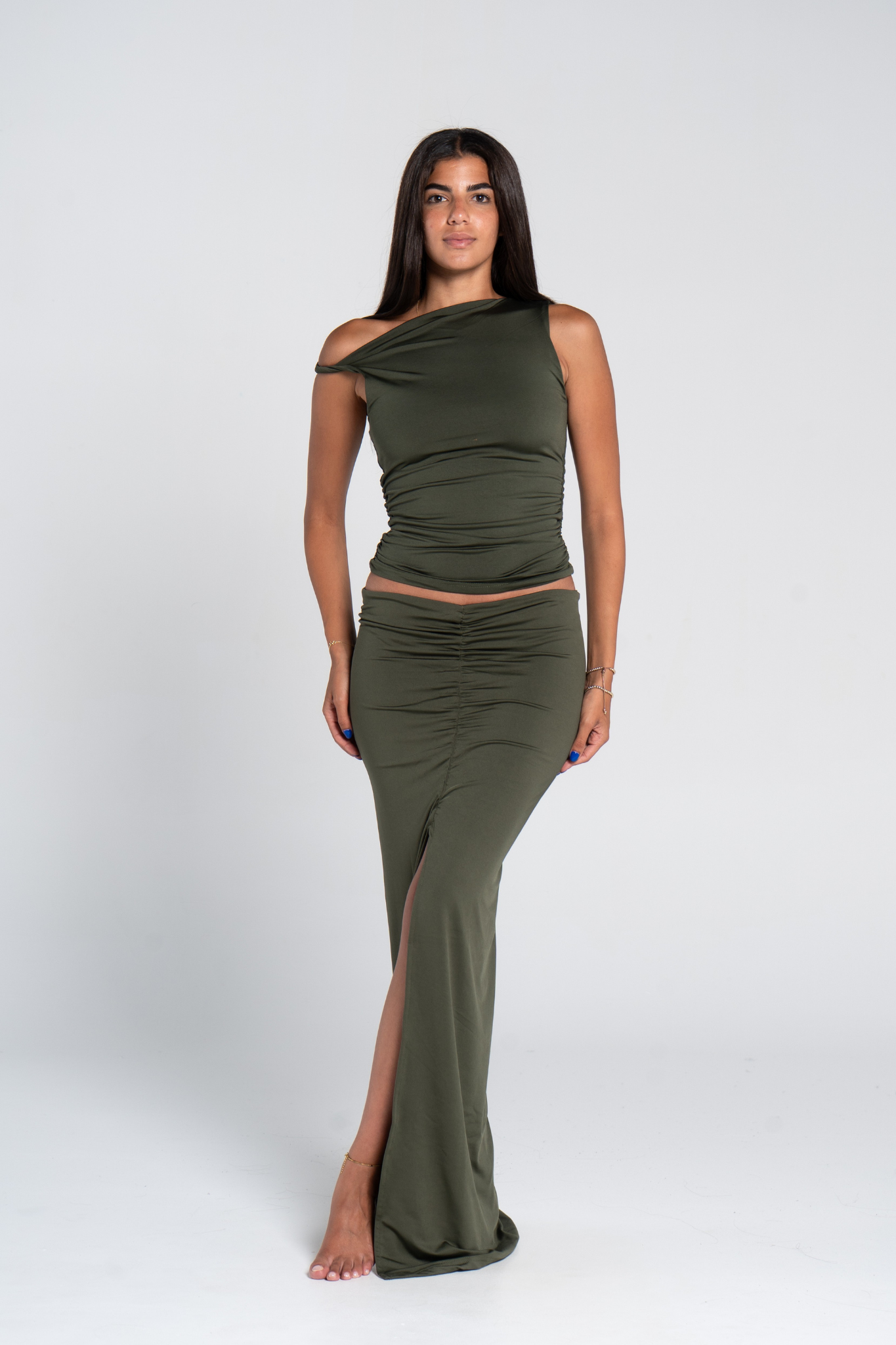 RUSHED TWISTED TOP
