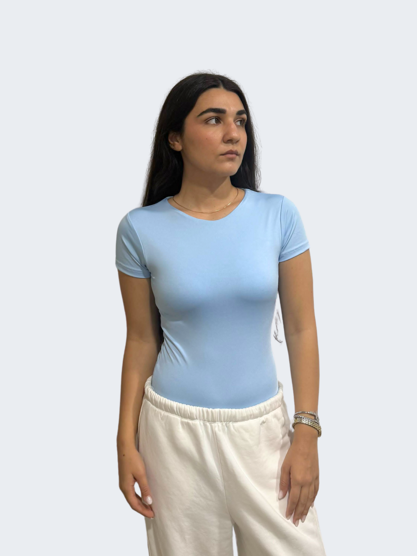 ROUND NECK SHORT SLEEVE BODYSUIT