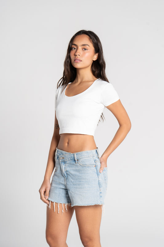 CROPPED WIDE NECK