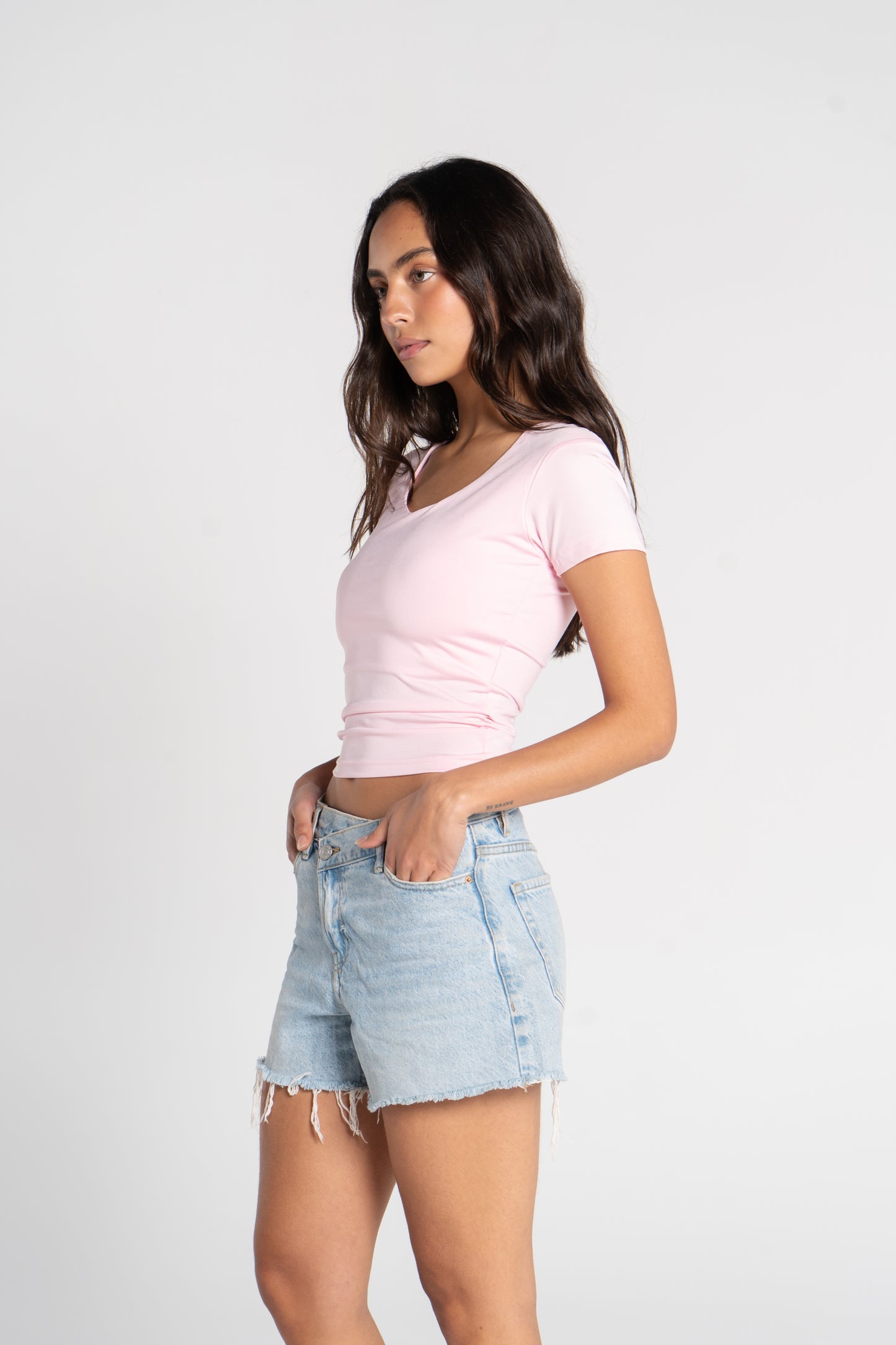 WIDE NECK SHORT SLEEVE            ( COLORS )