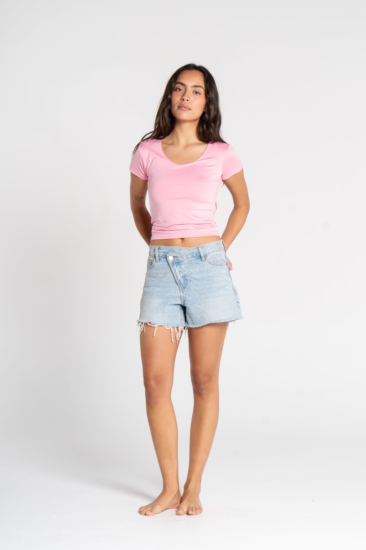 WIDE NECK SHORT SLEEVE            ( COLORS )