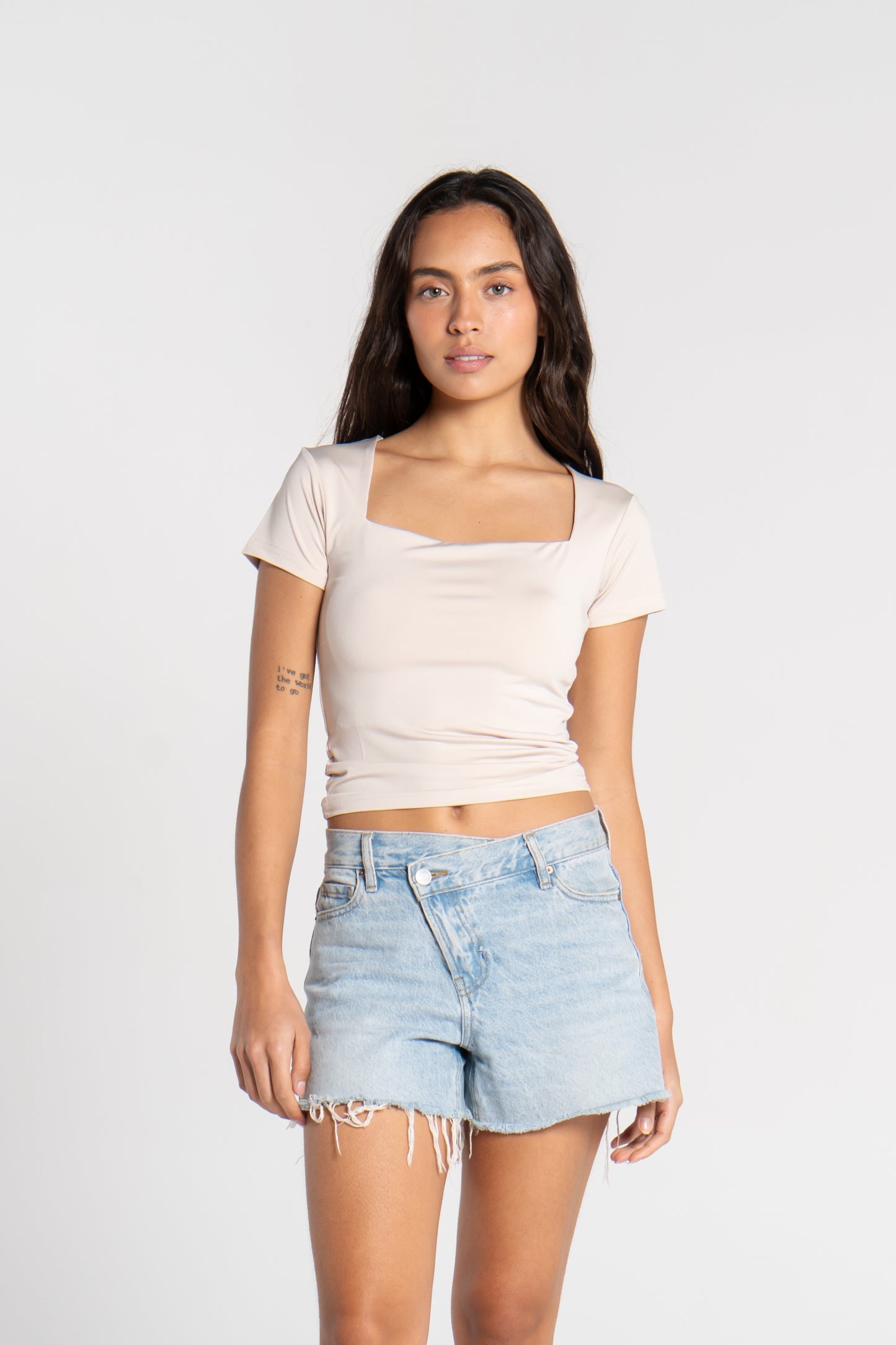 SQUARE NECK SHORT SLEEVE (COLORS)