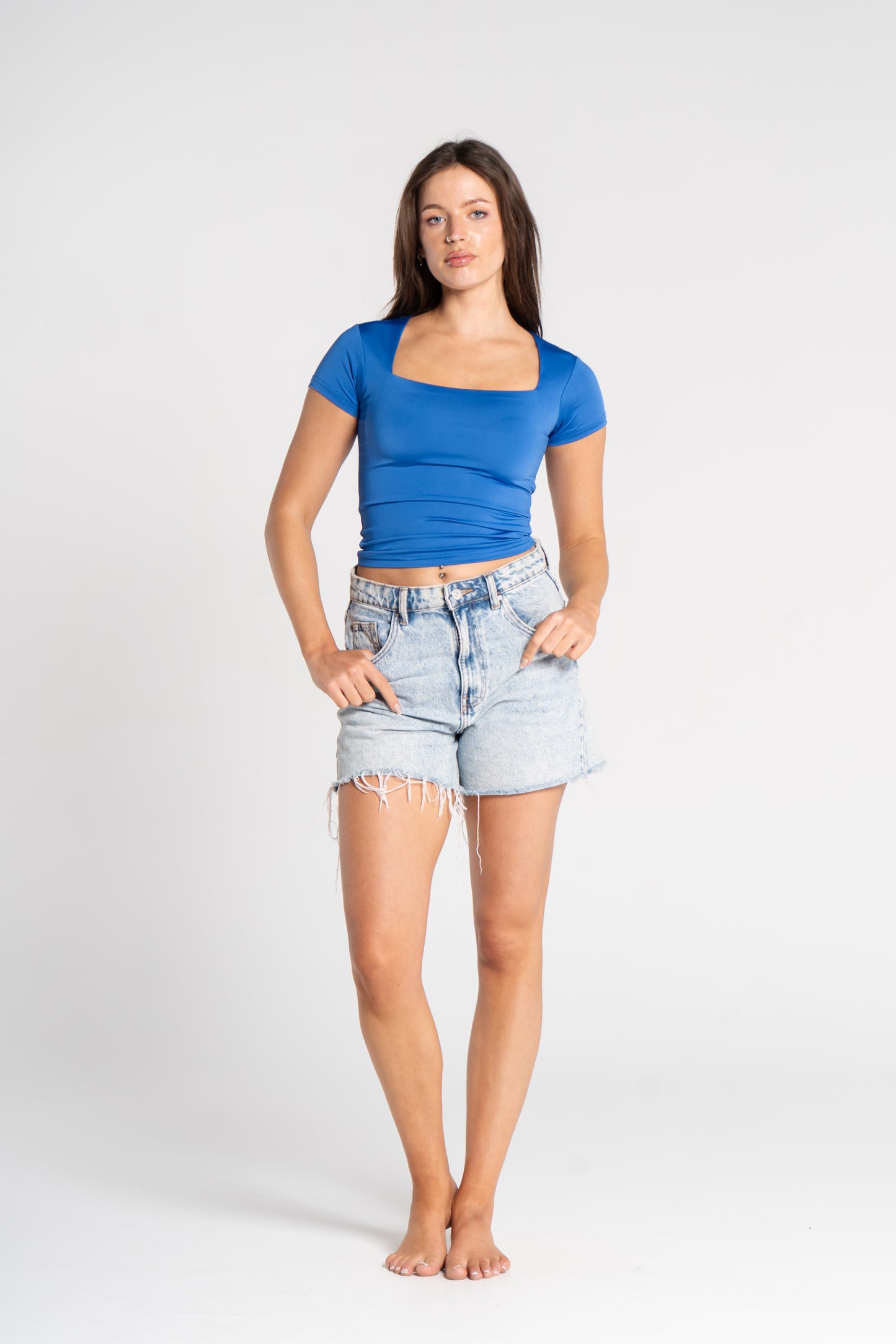 SQUARE NECK SHORT SLEEVE (COLORS)