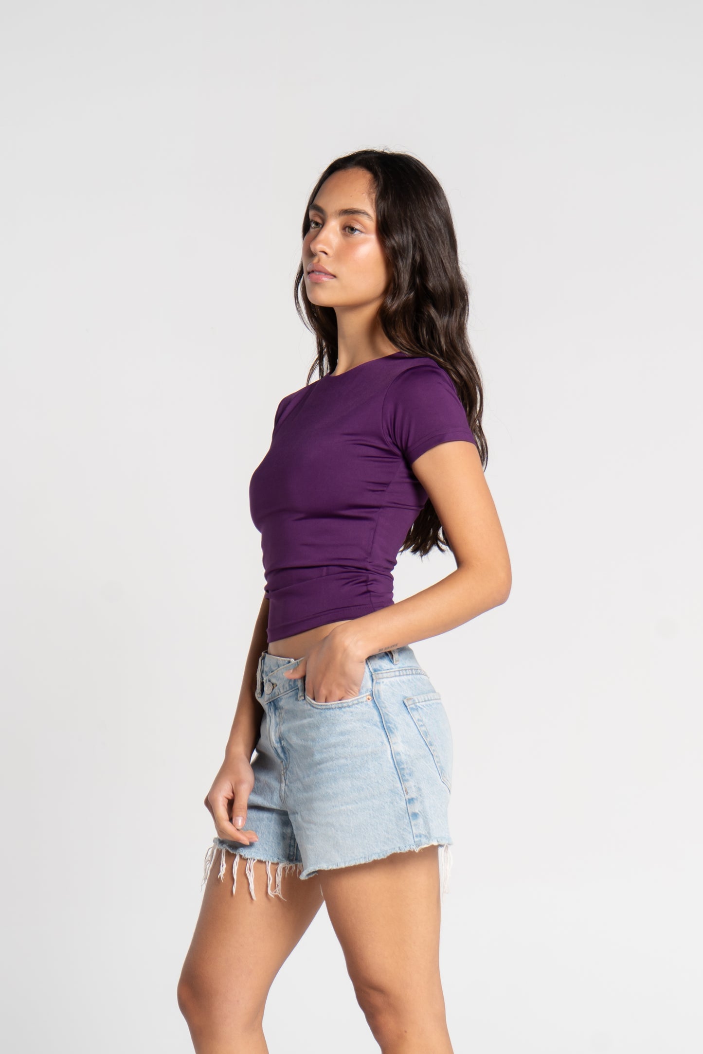 ROUND NECK SHORT SLEEVE        ( COLORS )