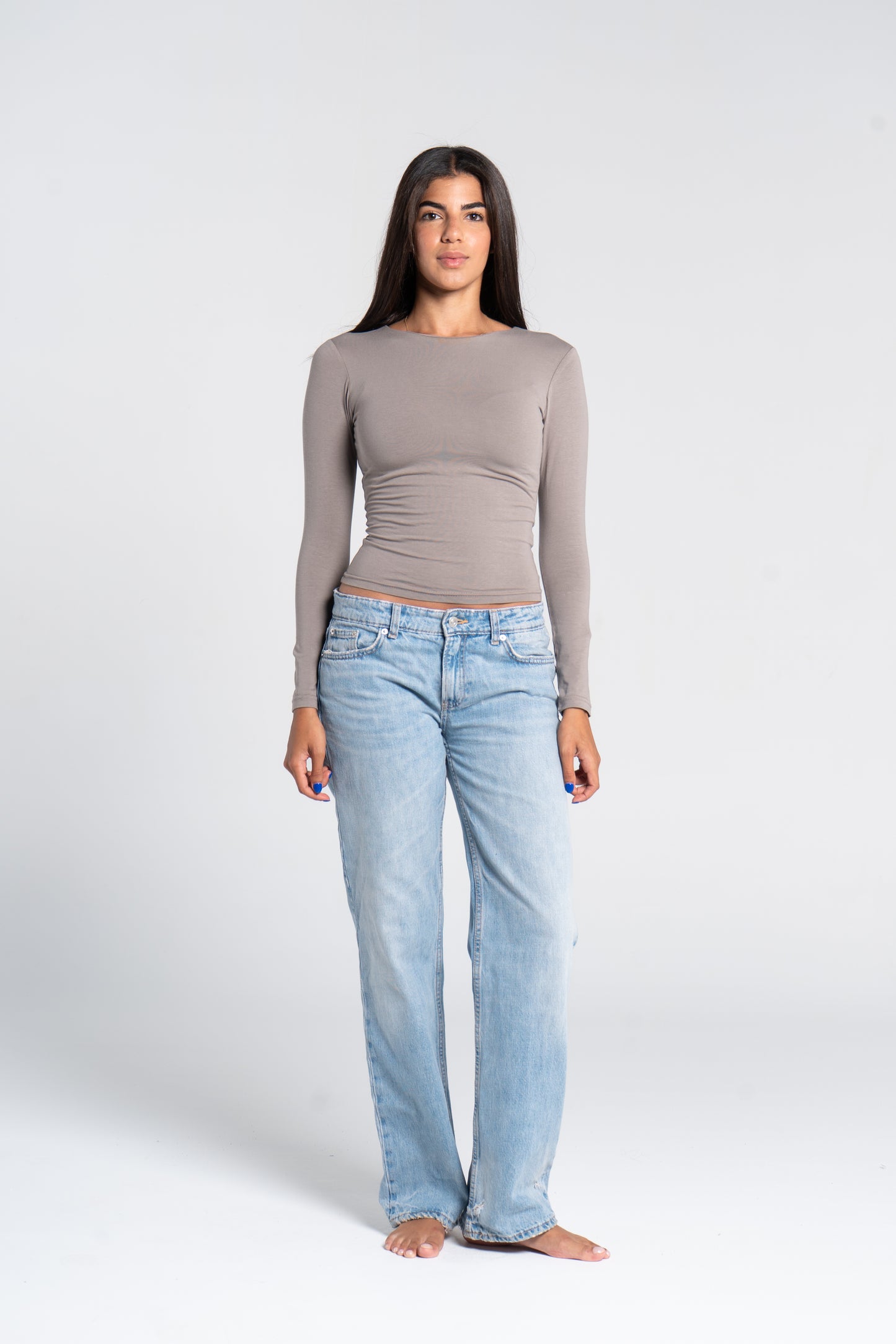 COTTON ROUND NECK LONG SLEEVE