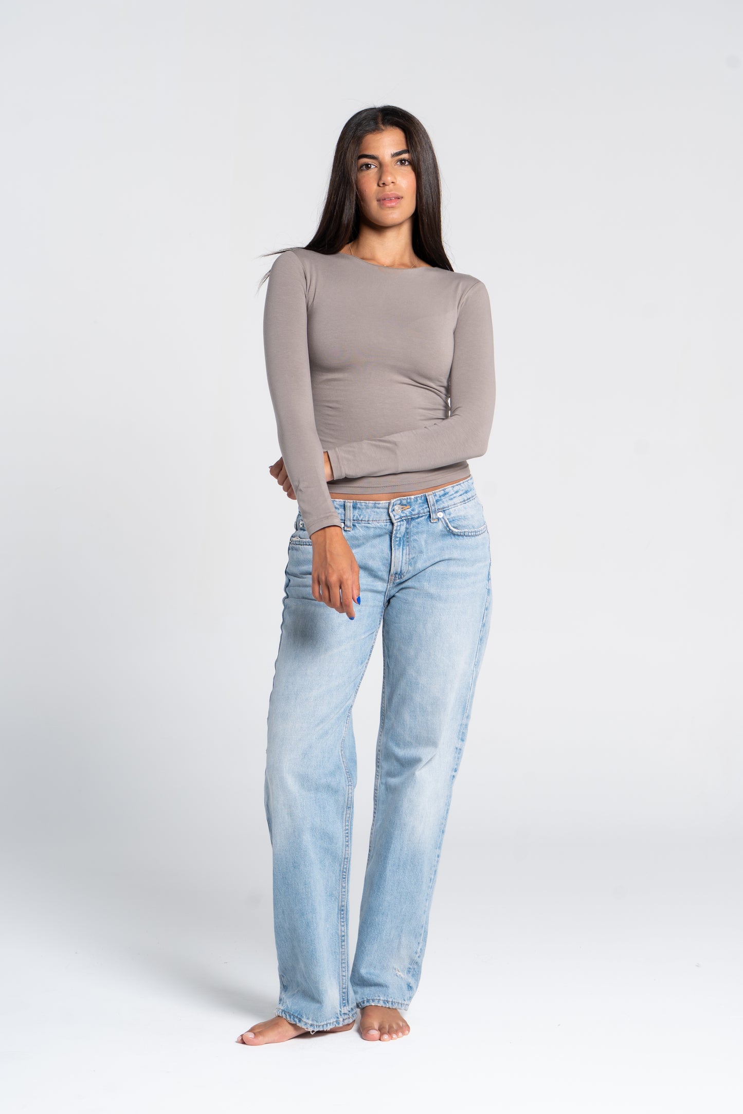 COTTON ROUND NECK LONG SLEEVE