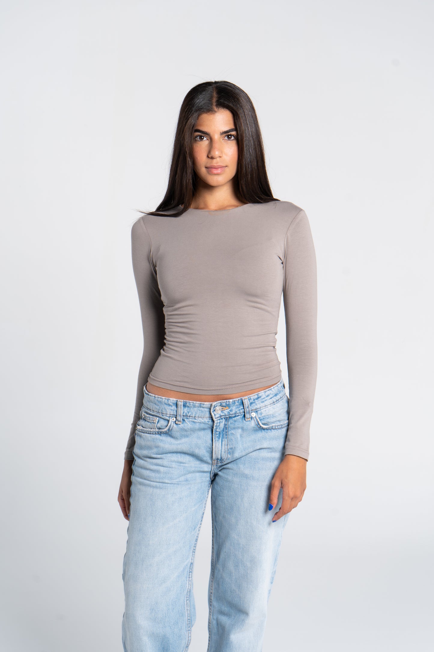 COTTON ROUND NECK LONG SLEEVE