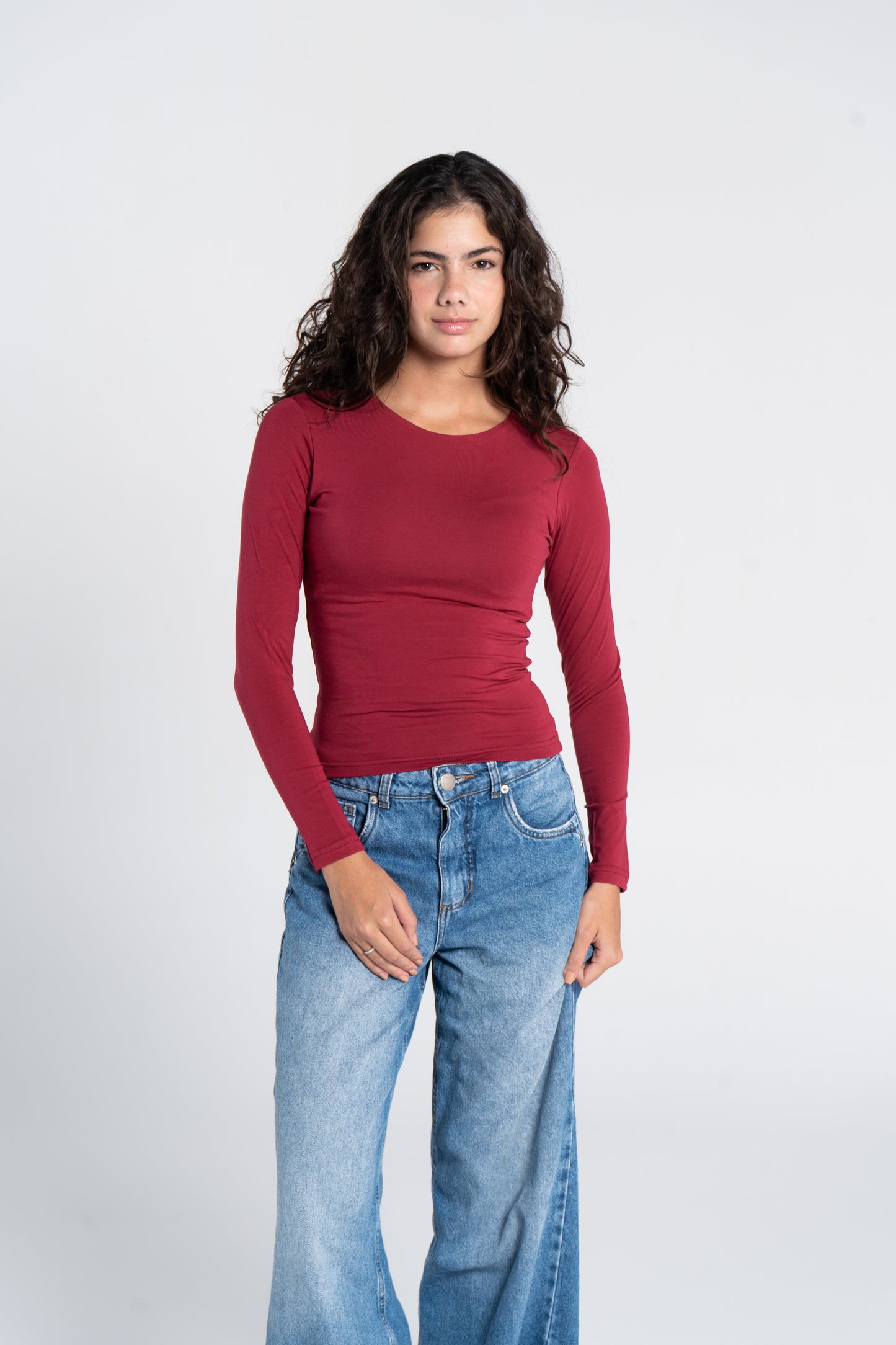 COTTON ROUND NECK LONG SLEEVE