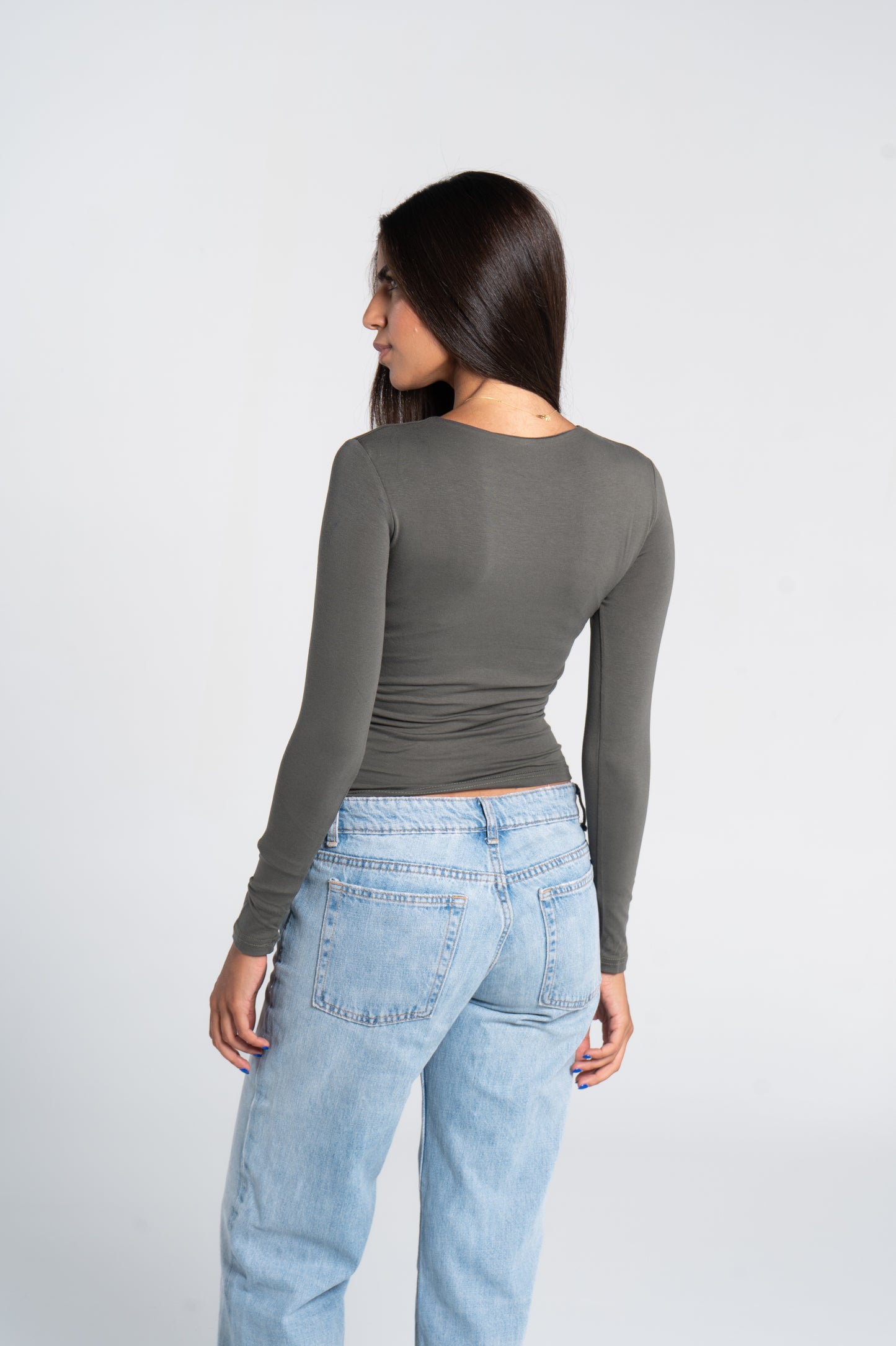 COTTON ROUND NECK LONG SLEEVE