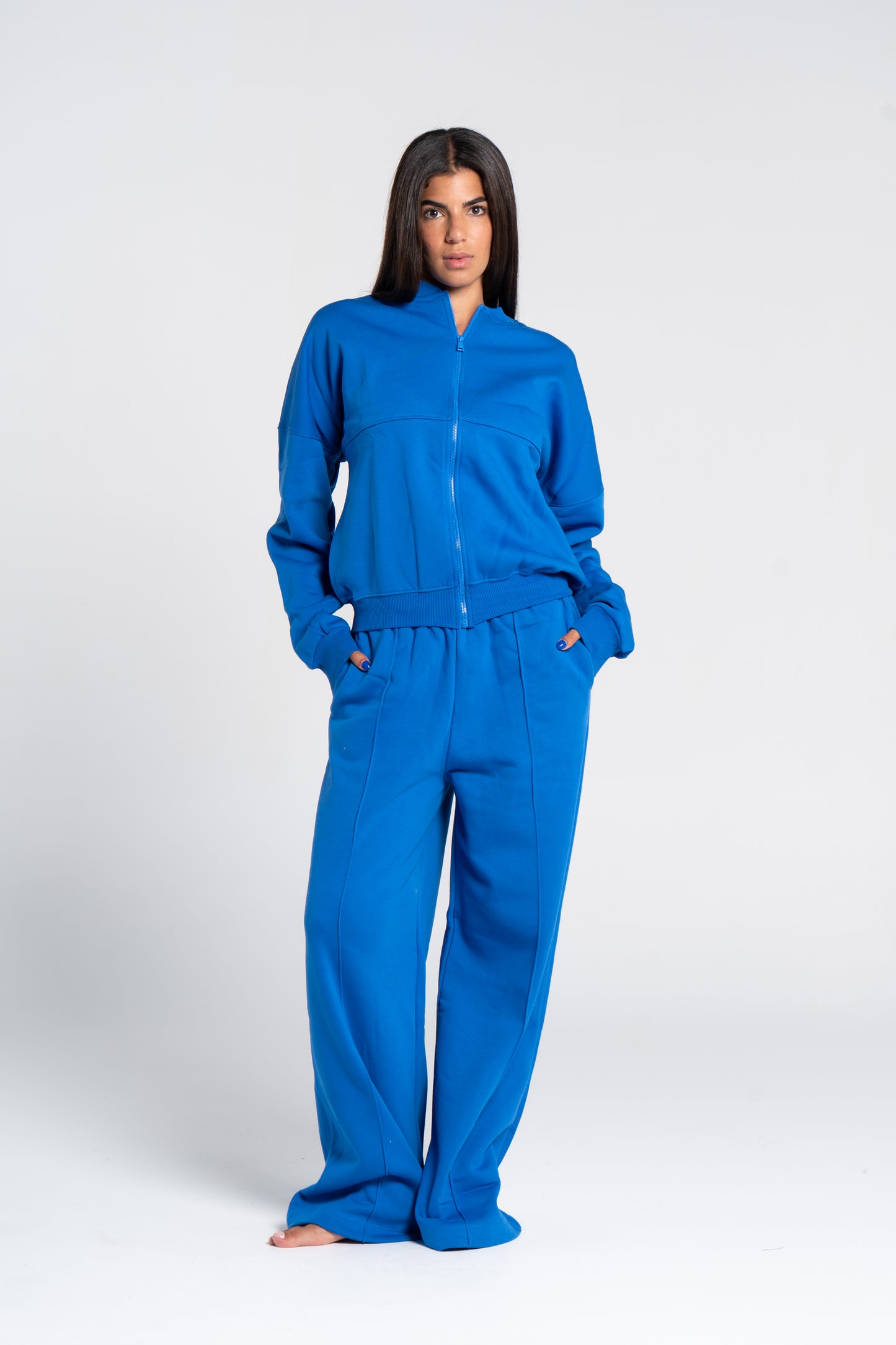 STRAIGHT LEG PANTS WITH LINES