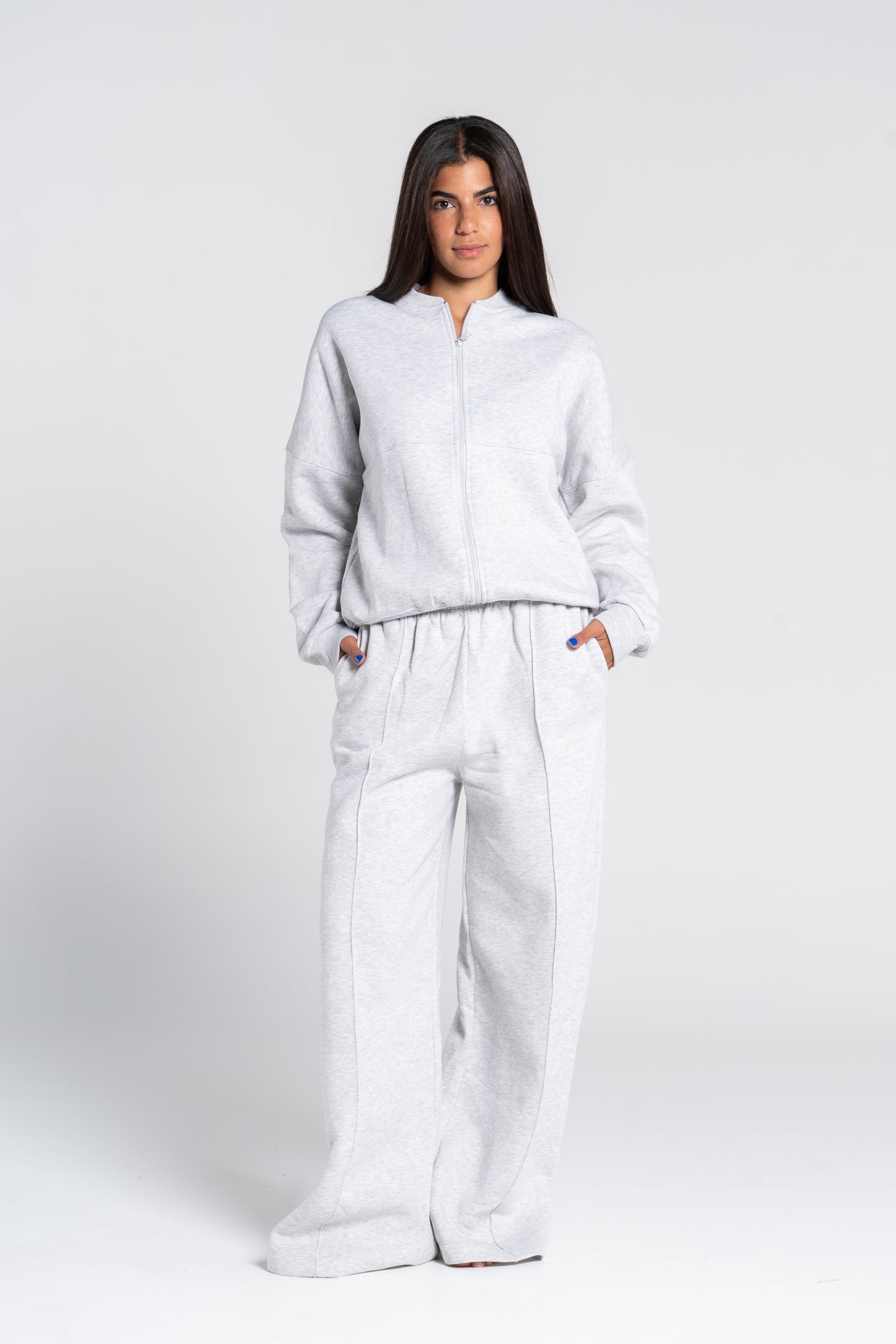 STRAIGHT LEG PANTS WITH LINES