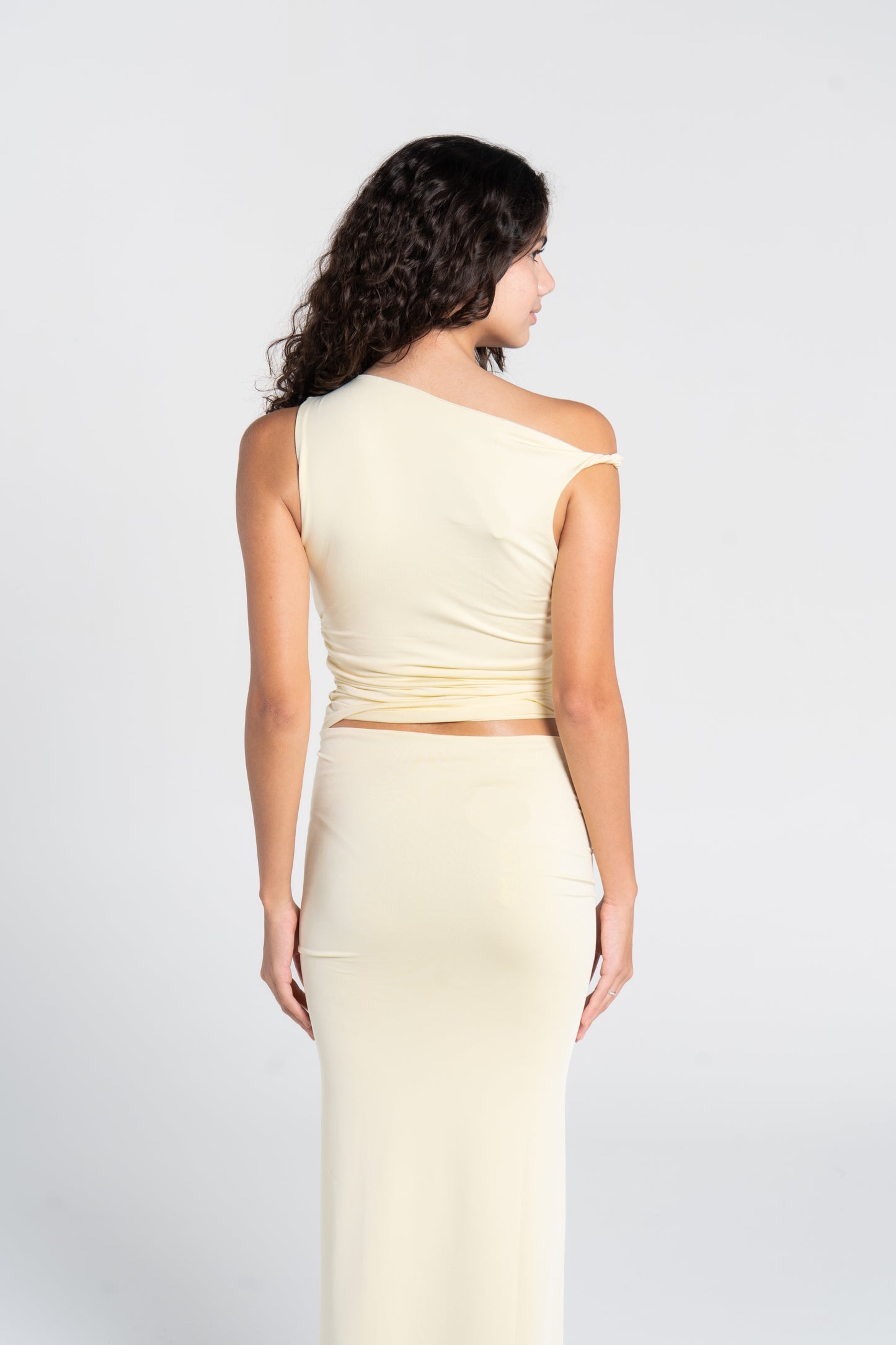 RUSHED TWISTED TOP