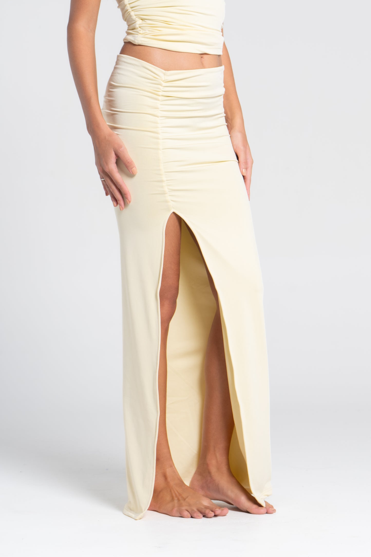 RUSHED SKIRT