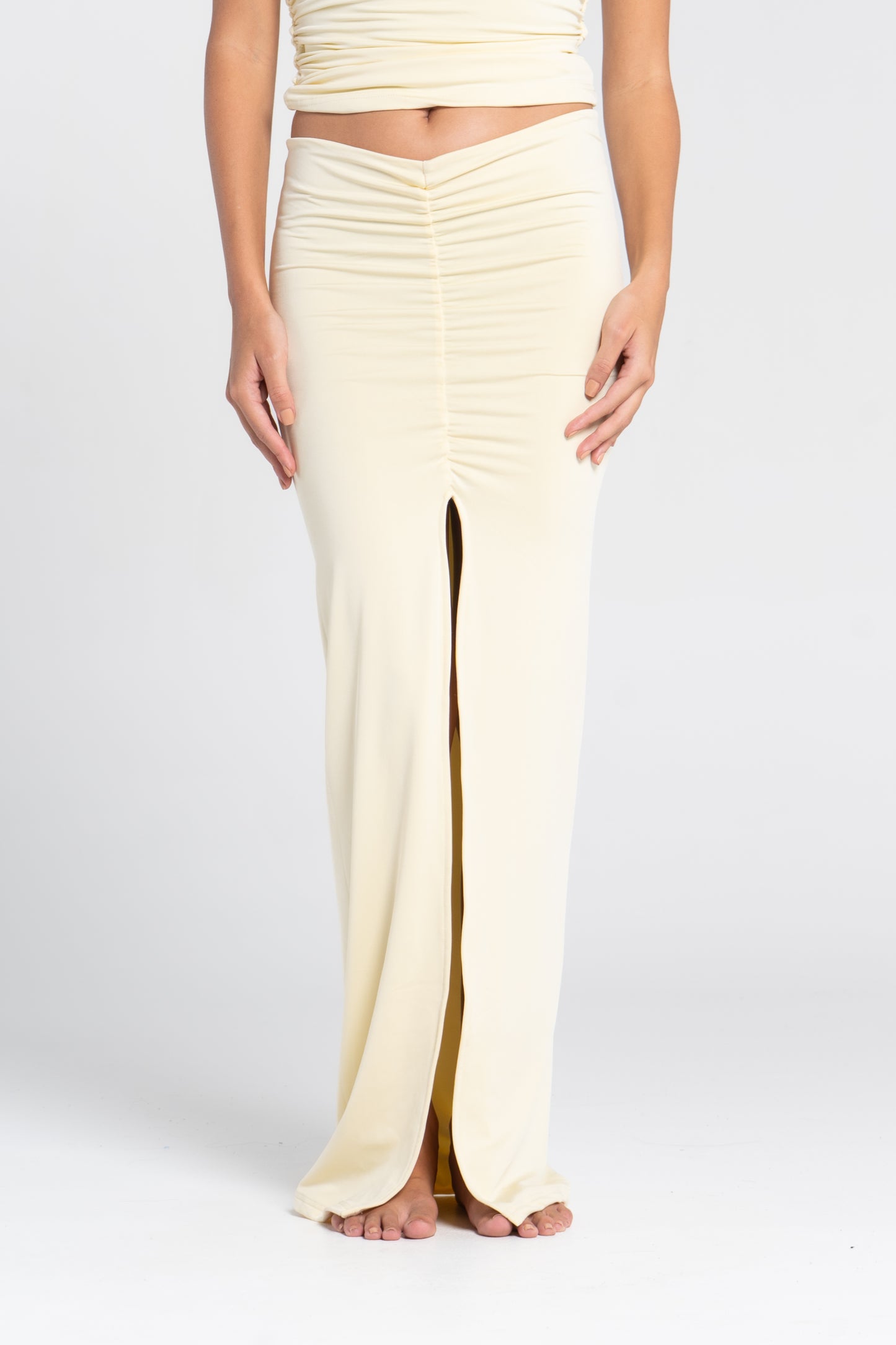 RUSHED SKIRT