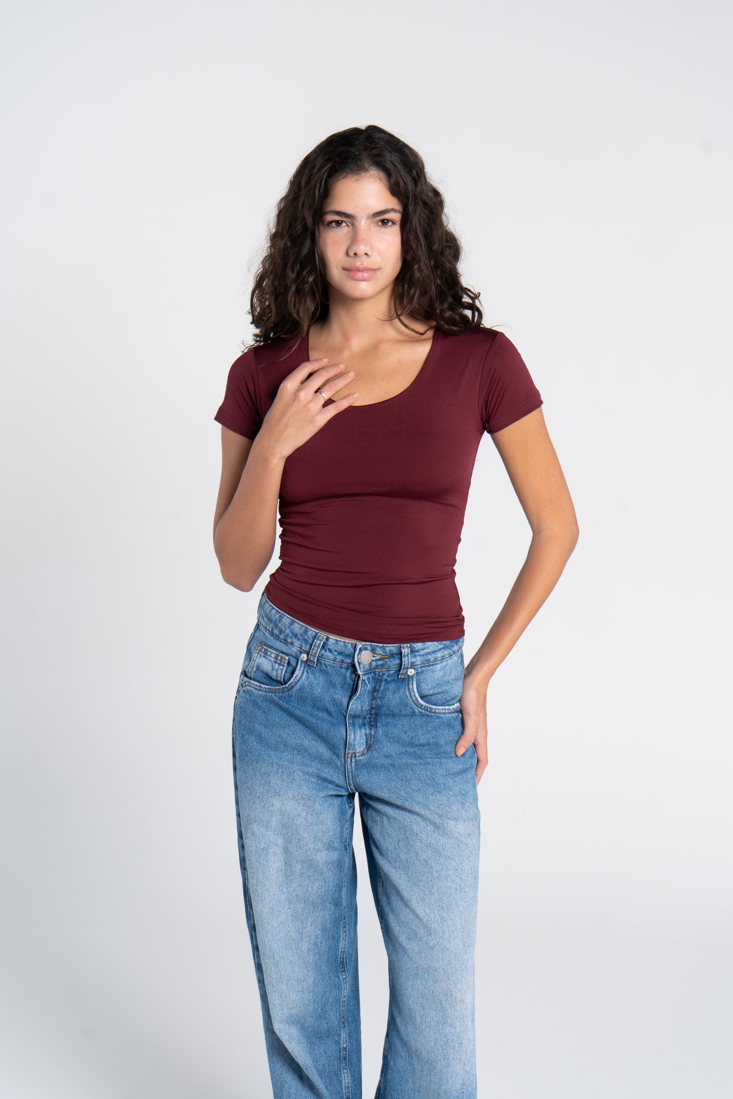 WIDE NECK SHORT SLEEVE ( COLORS )