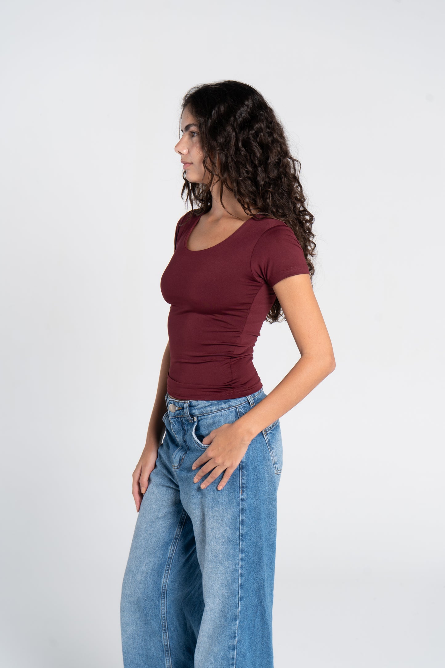 WIDE NECK SHORT SLEEVE ( COLORS )