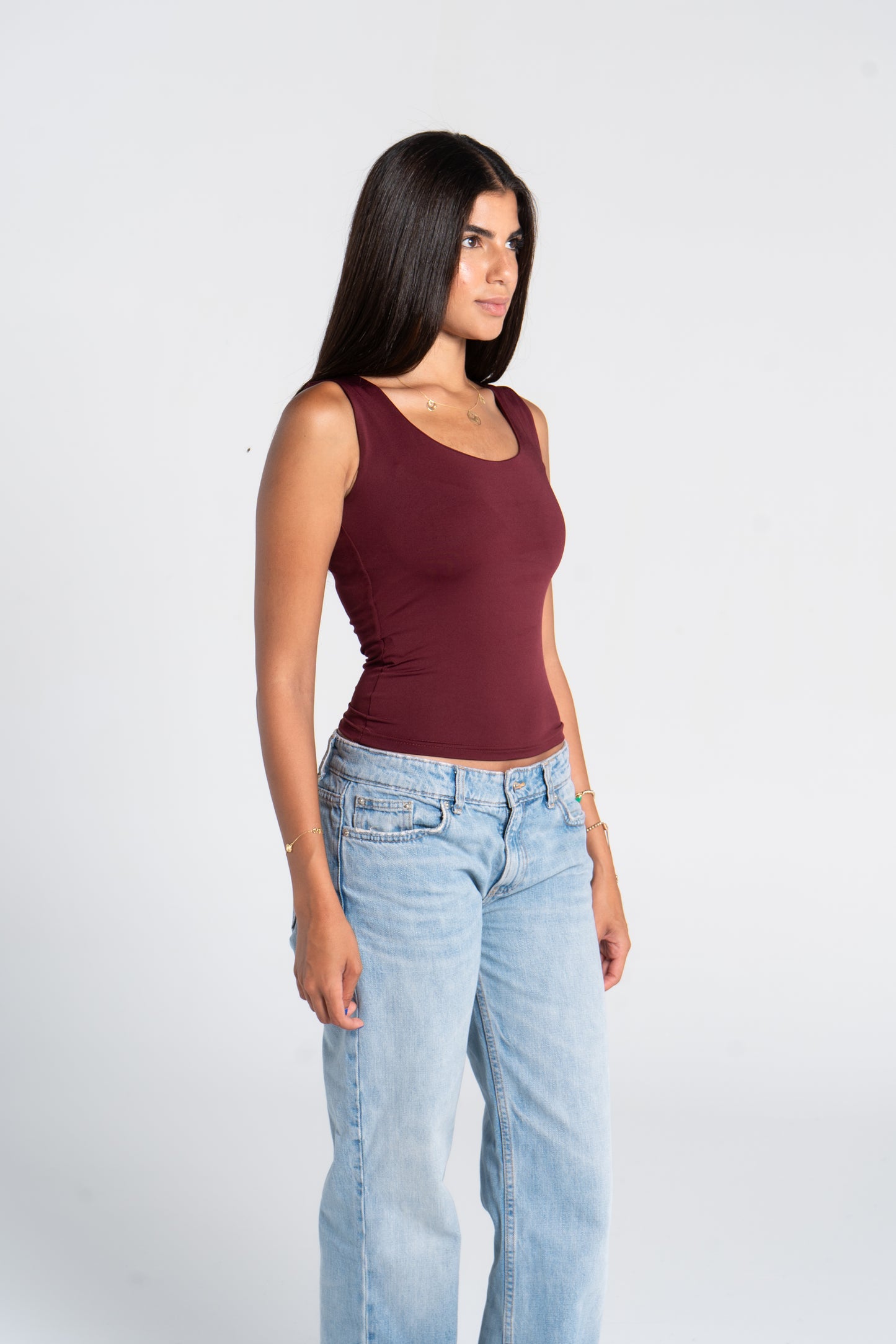 TANK TOP WIDE NECK ( COLORS )