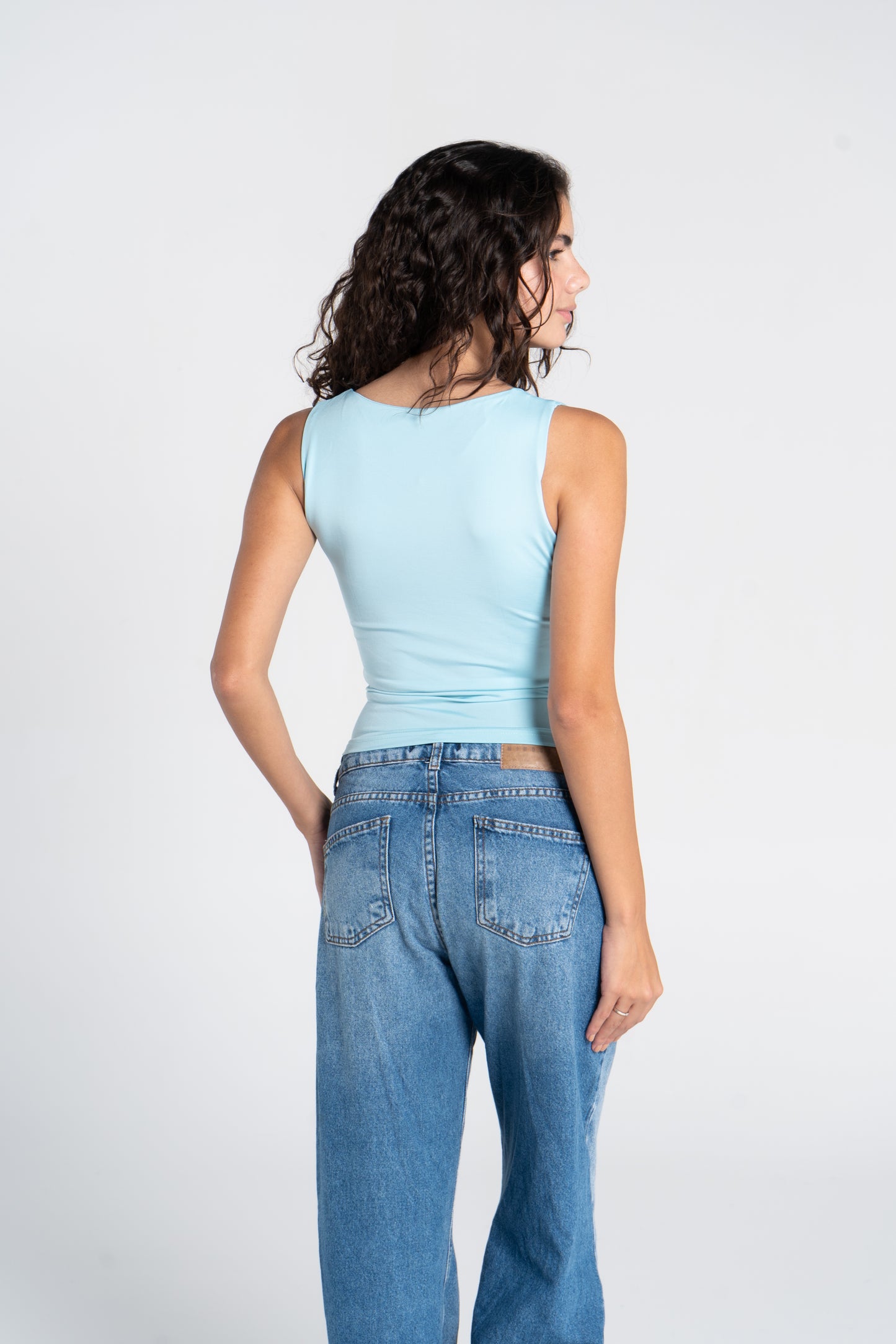 TANK TOP WIDE NECK ( COLORS )
