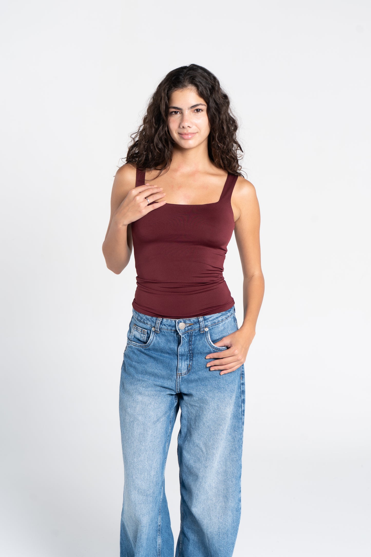 SQUARE NECK TANK TOP