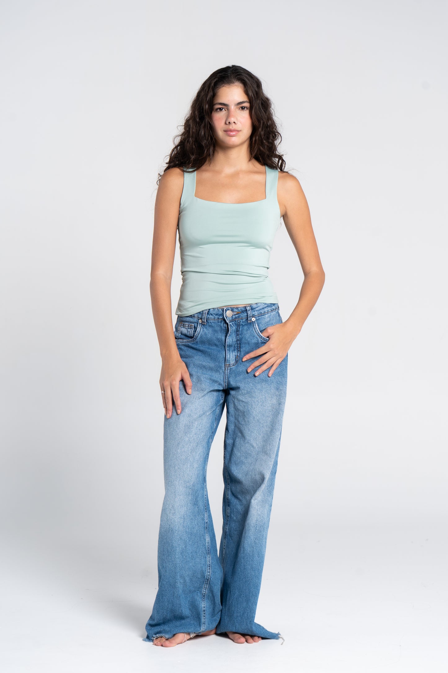 SQUARE NECK TANK TOP
