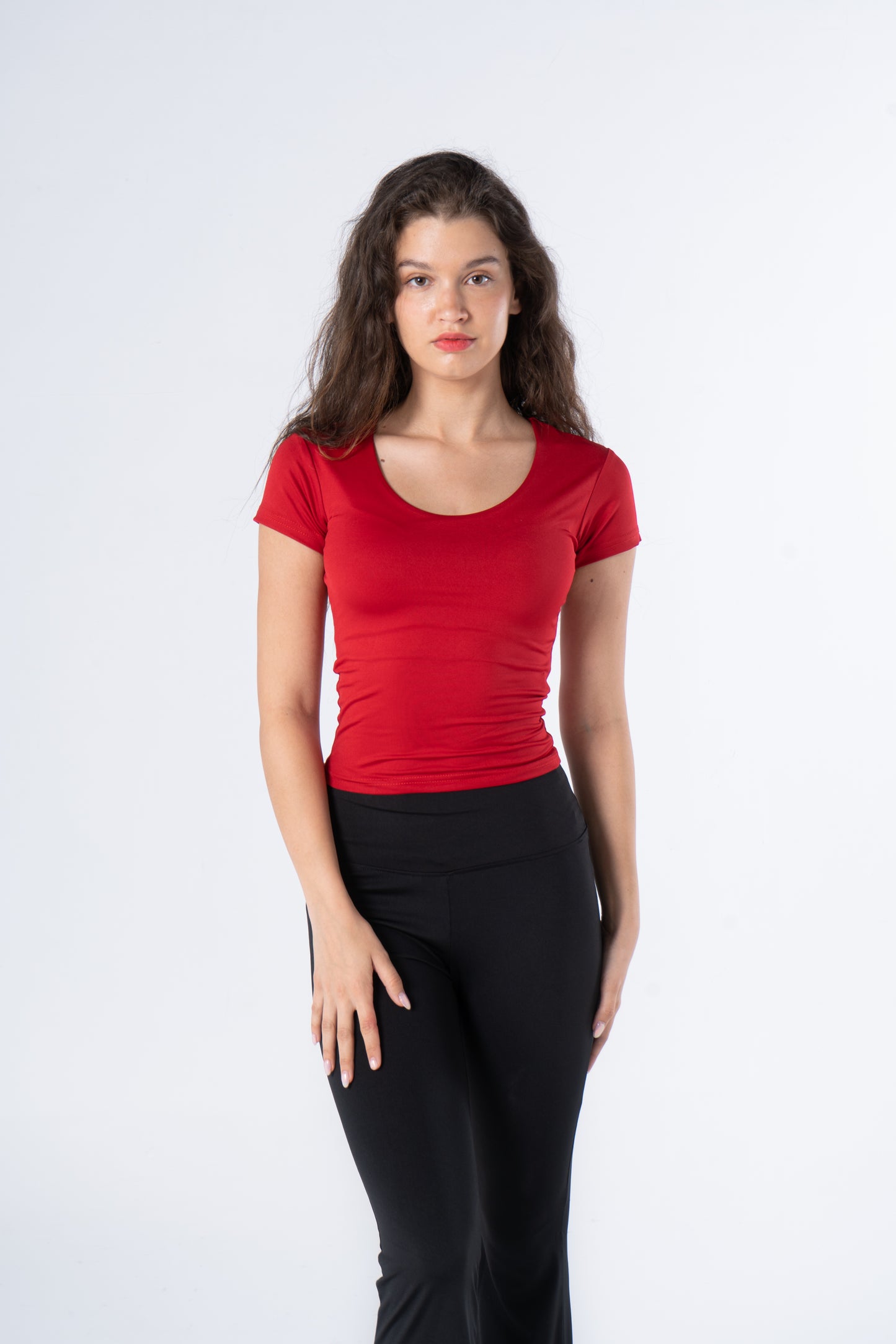 WIDE NECK SHORT SLEEVE            ( COLORS )