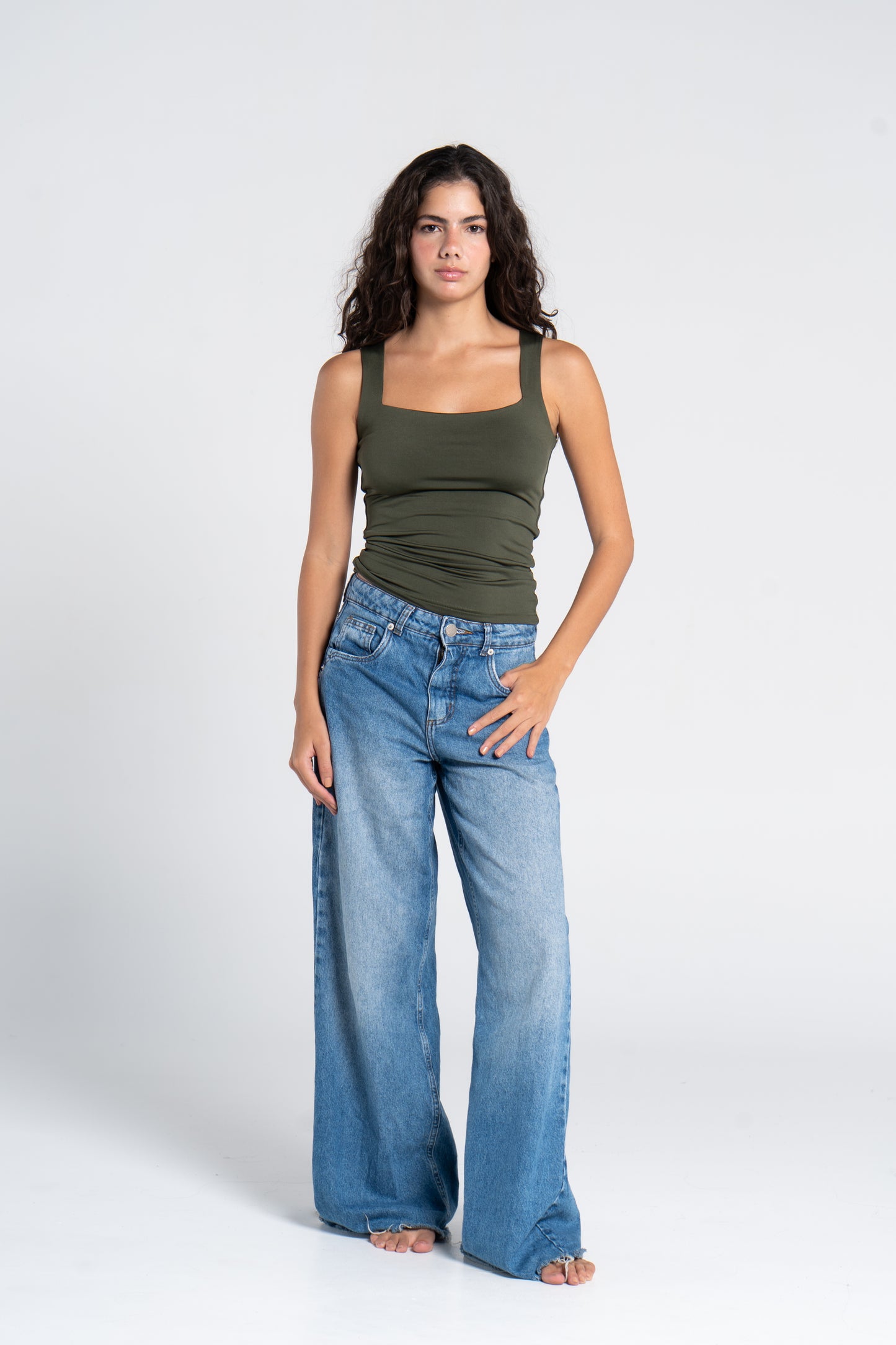 SQUARE NECK TANK TOP