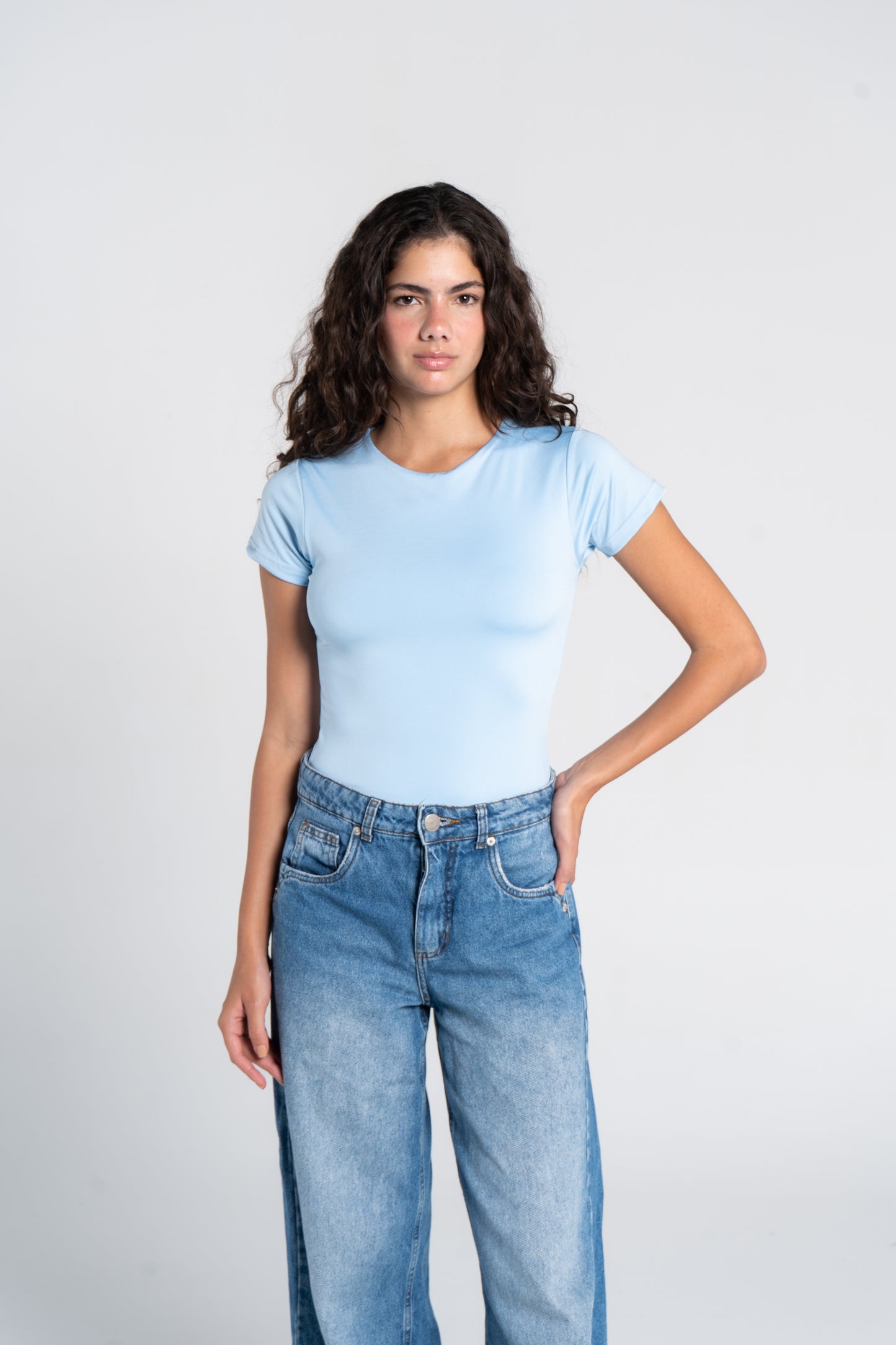 ROUND NECK SHORT SLEEVE BODYSUIT