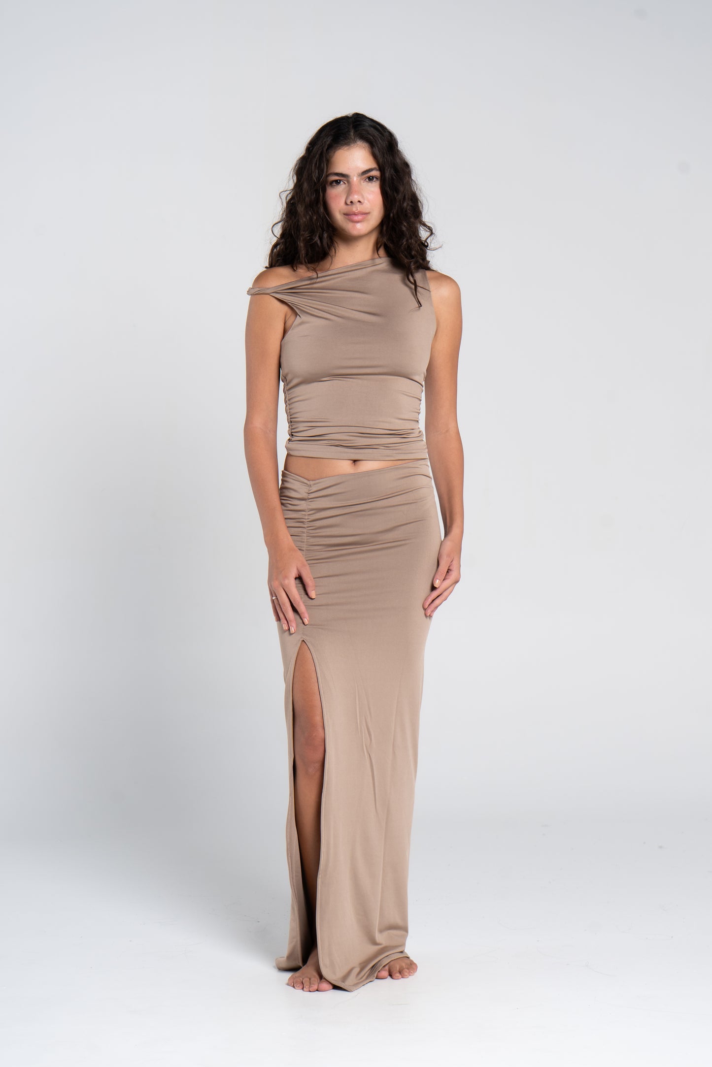 RUSHED TWISTED TOP