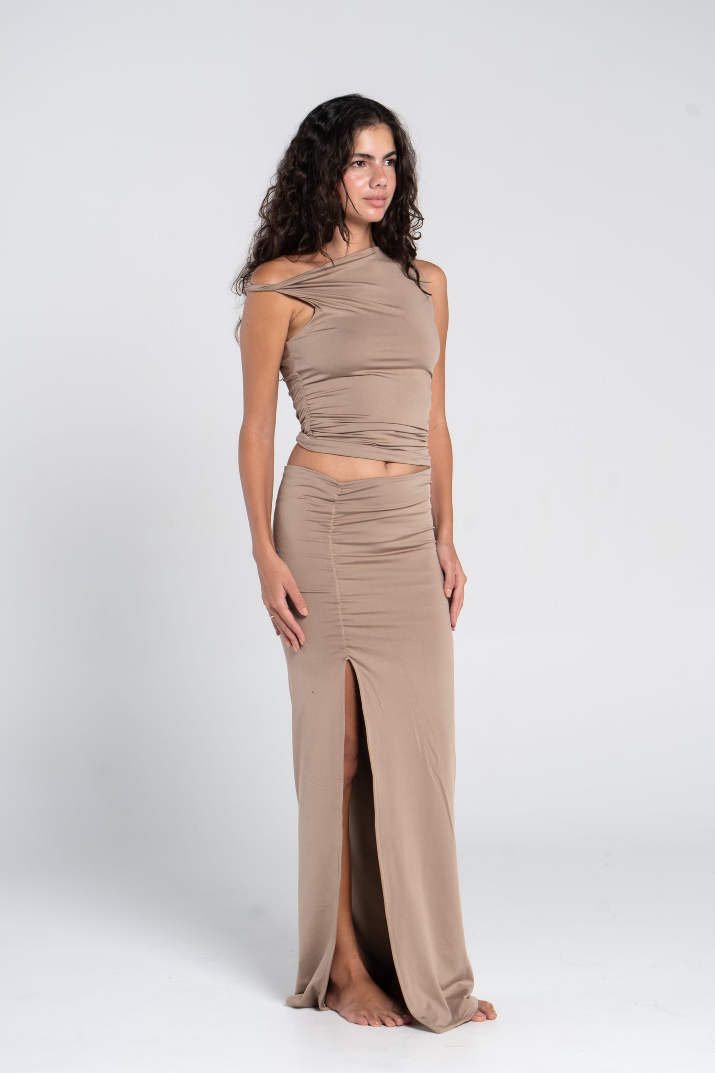 RUSHED TWISTED TOP