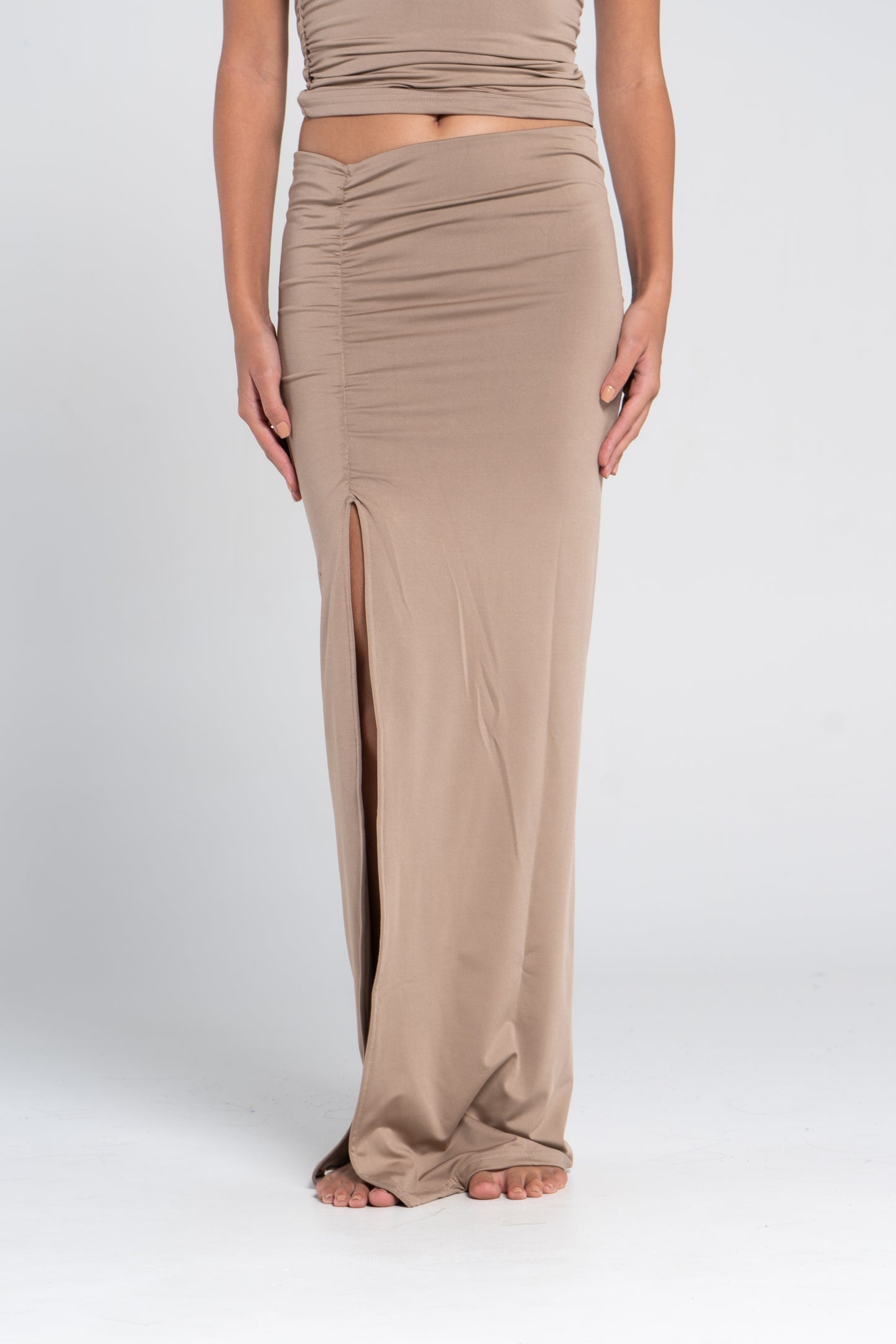 RUSHED SKIRT