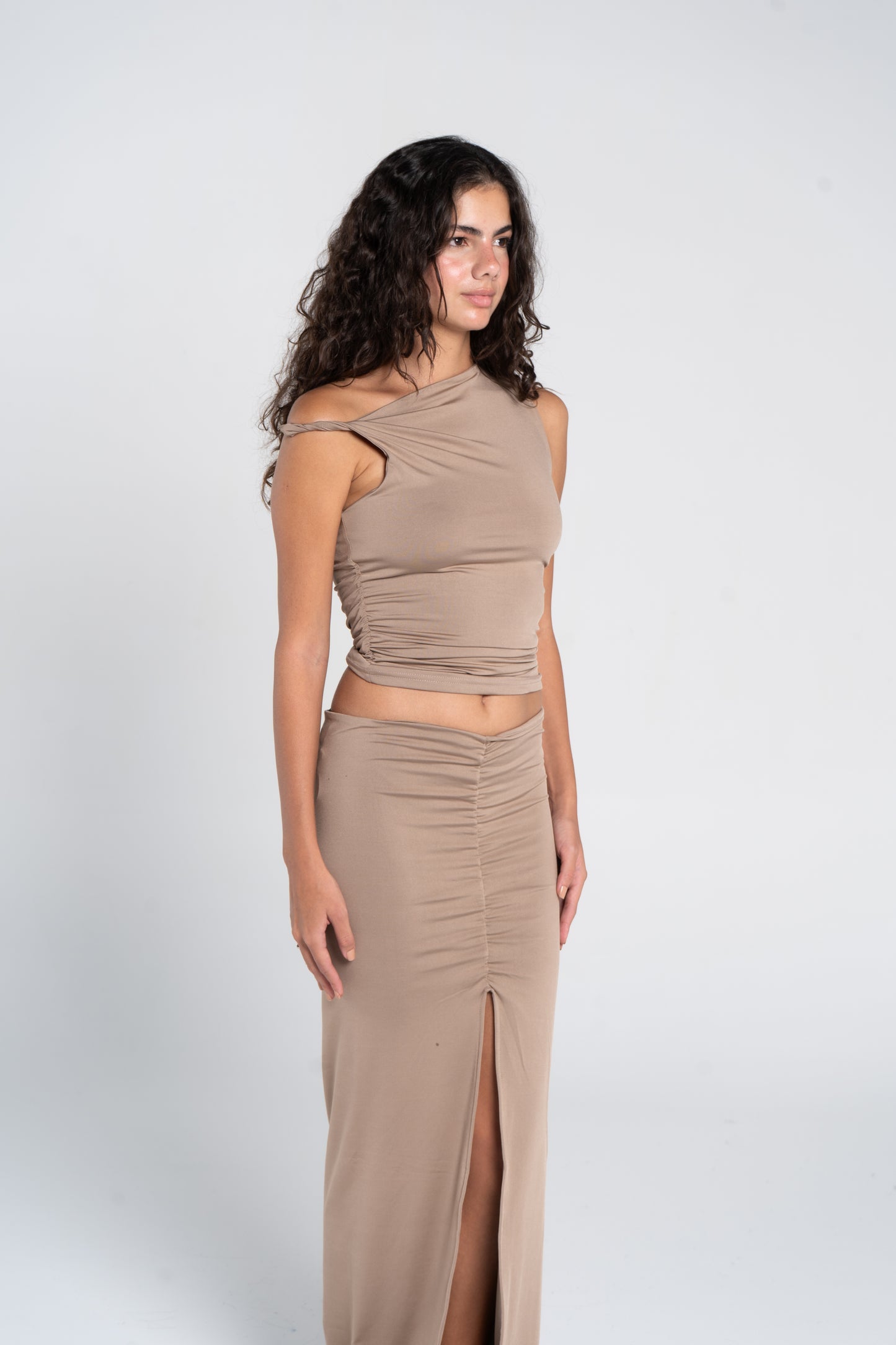 RUSHED TWISTED TOP