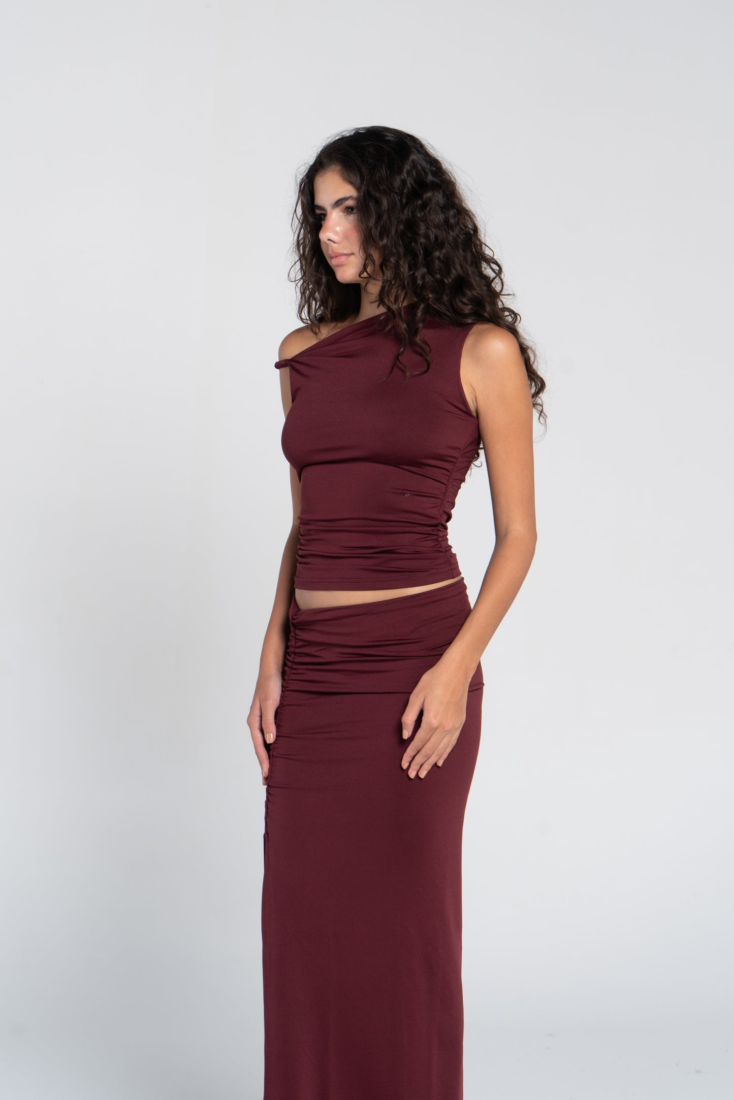 RUSHED TWISTED TOP
