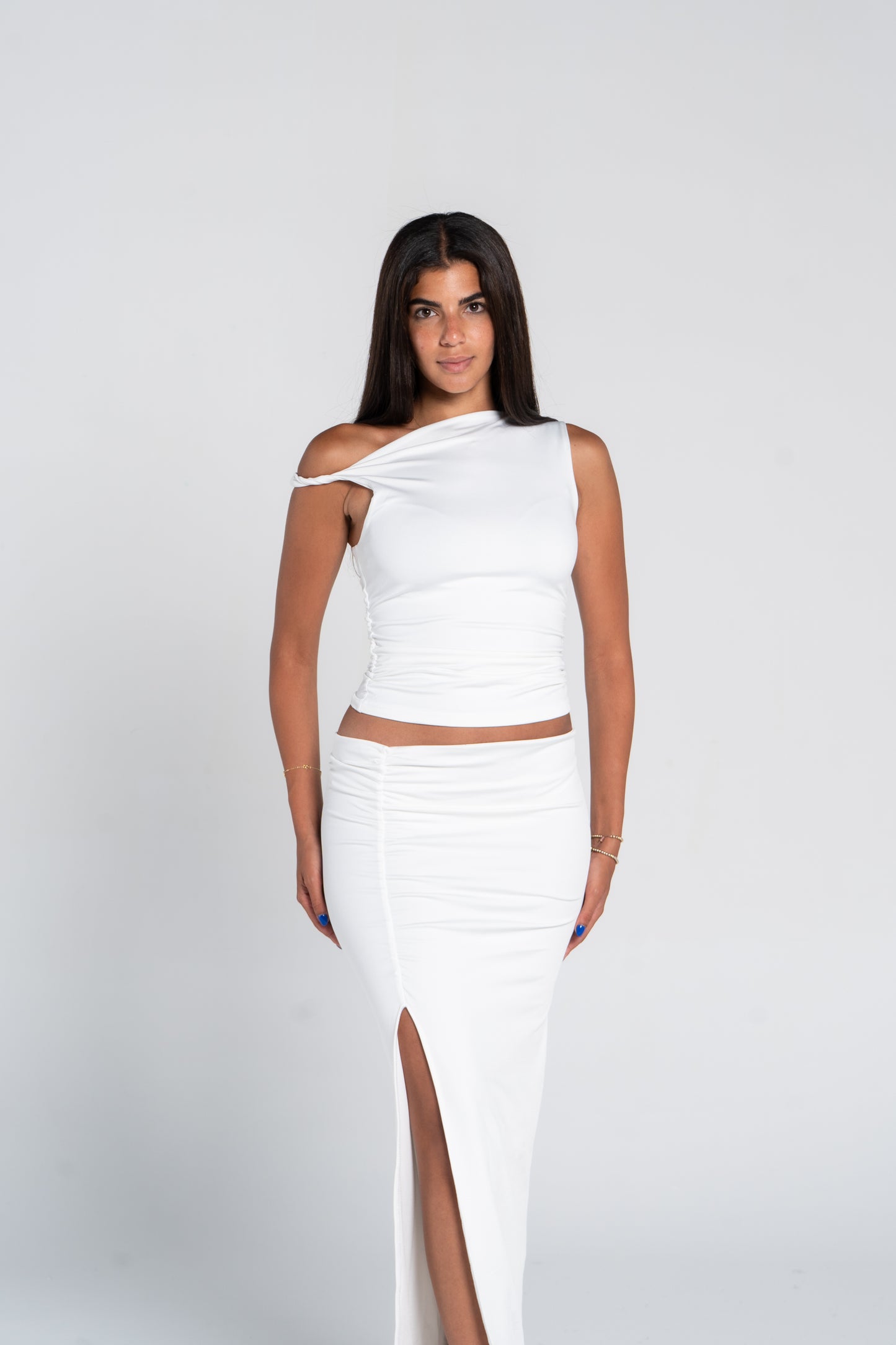 RUSHED TWISTED TOP