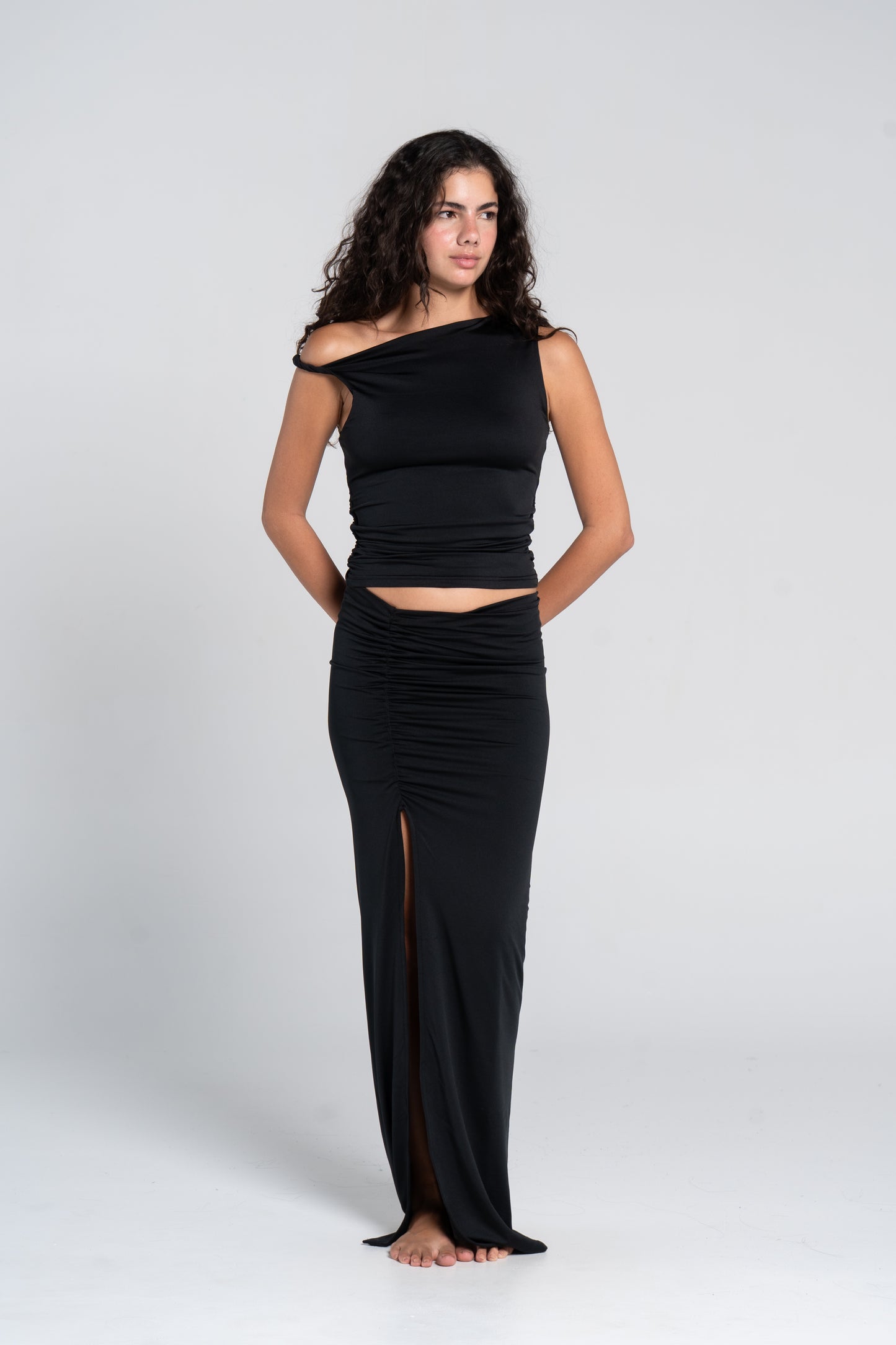 RUSHED TWISTED TOP