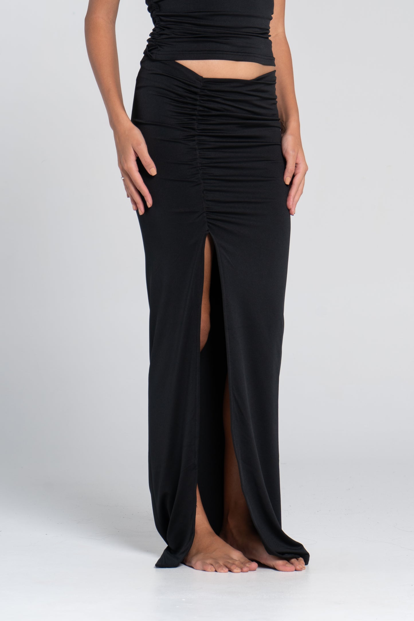 RUSHED SKIRT