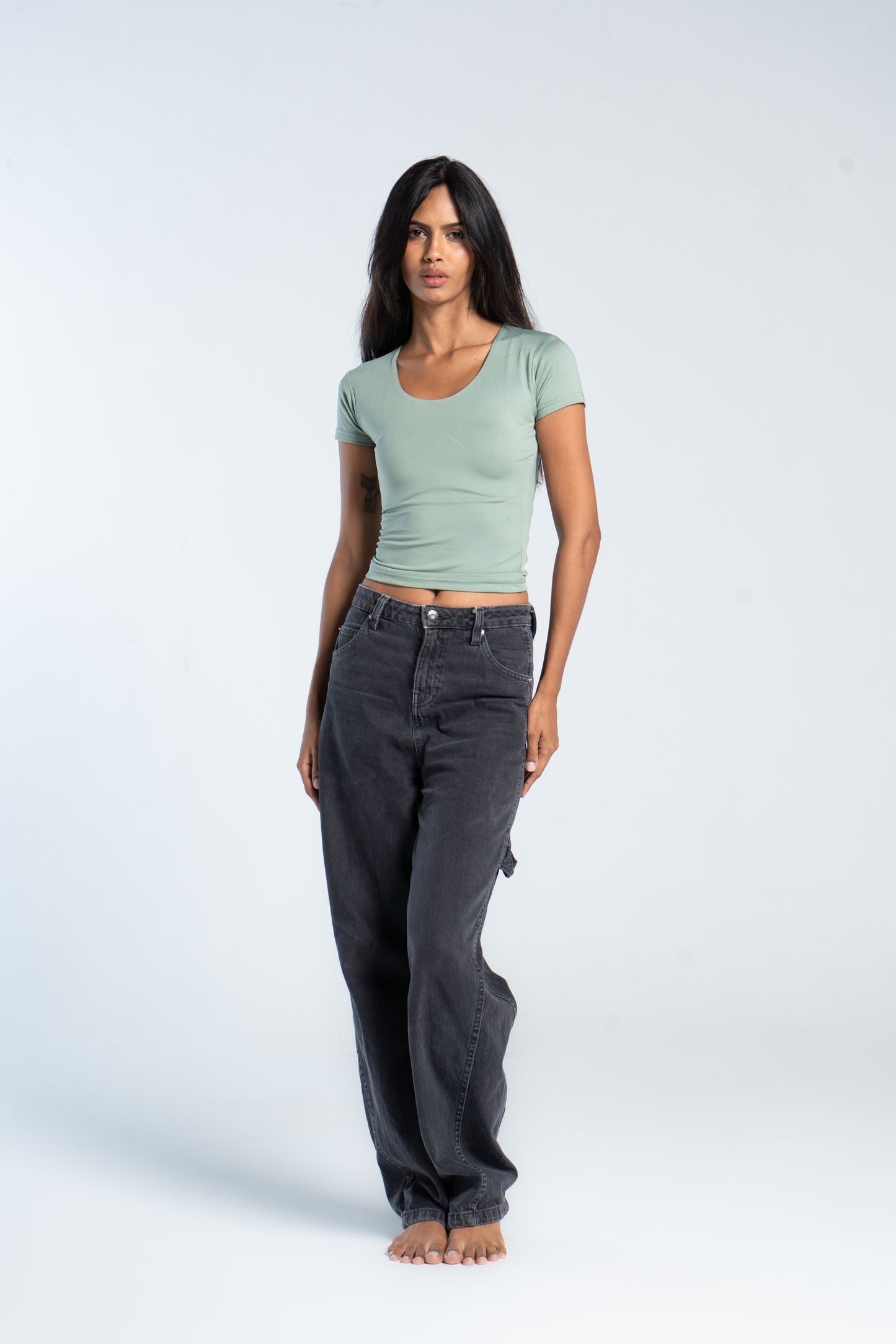 WIDE NECK SHORT SLEEVE            ( COLORS )